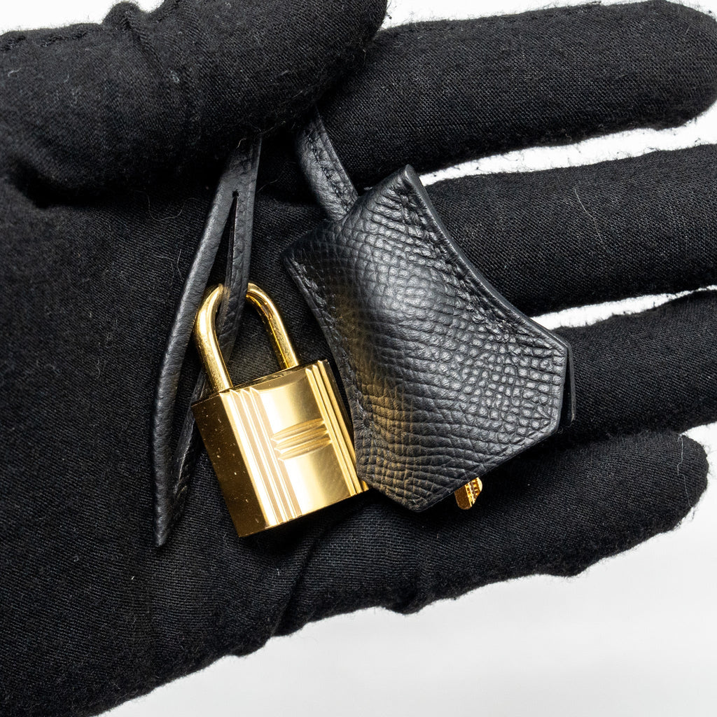 HERMES BOLIDE 25 EPSOM BLACK GHW