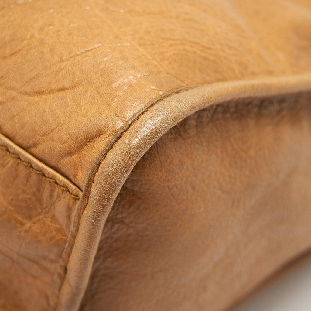 BALENCIANGA GIANT CITY BAG LIGHT CARAMEL