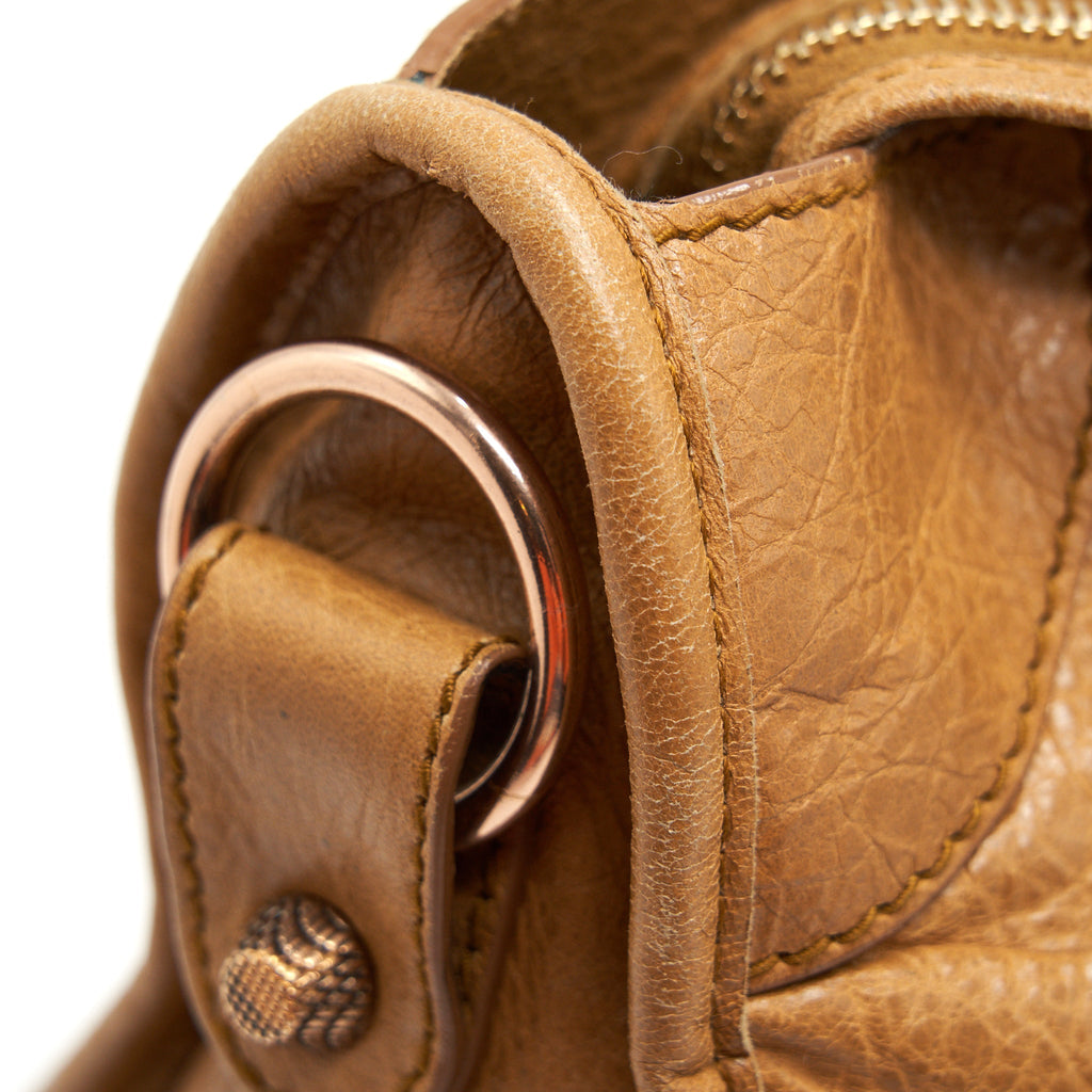 BALENCIANGA GIANT CITY BAG LIGHT CARAMEL