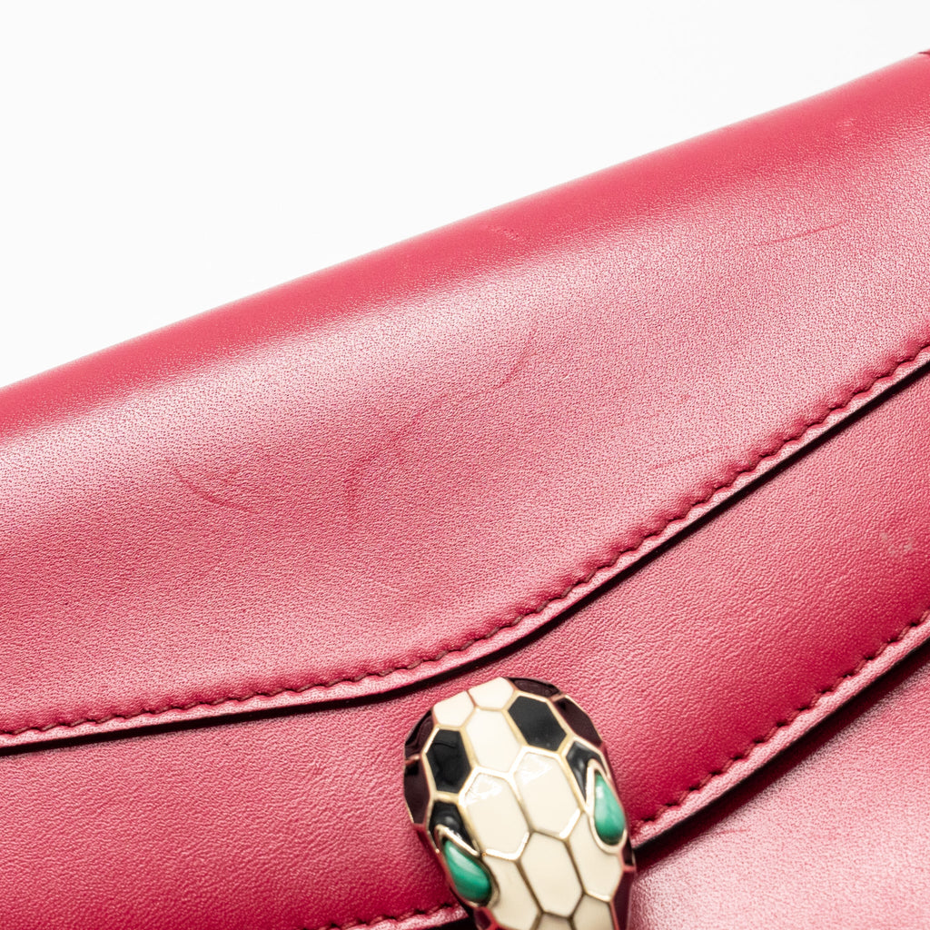 BVLGARI SERPENTI FOREVER CHAIN BAG CALFSKIN PINK LGHW