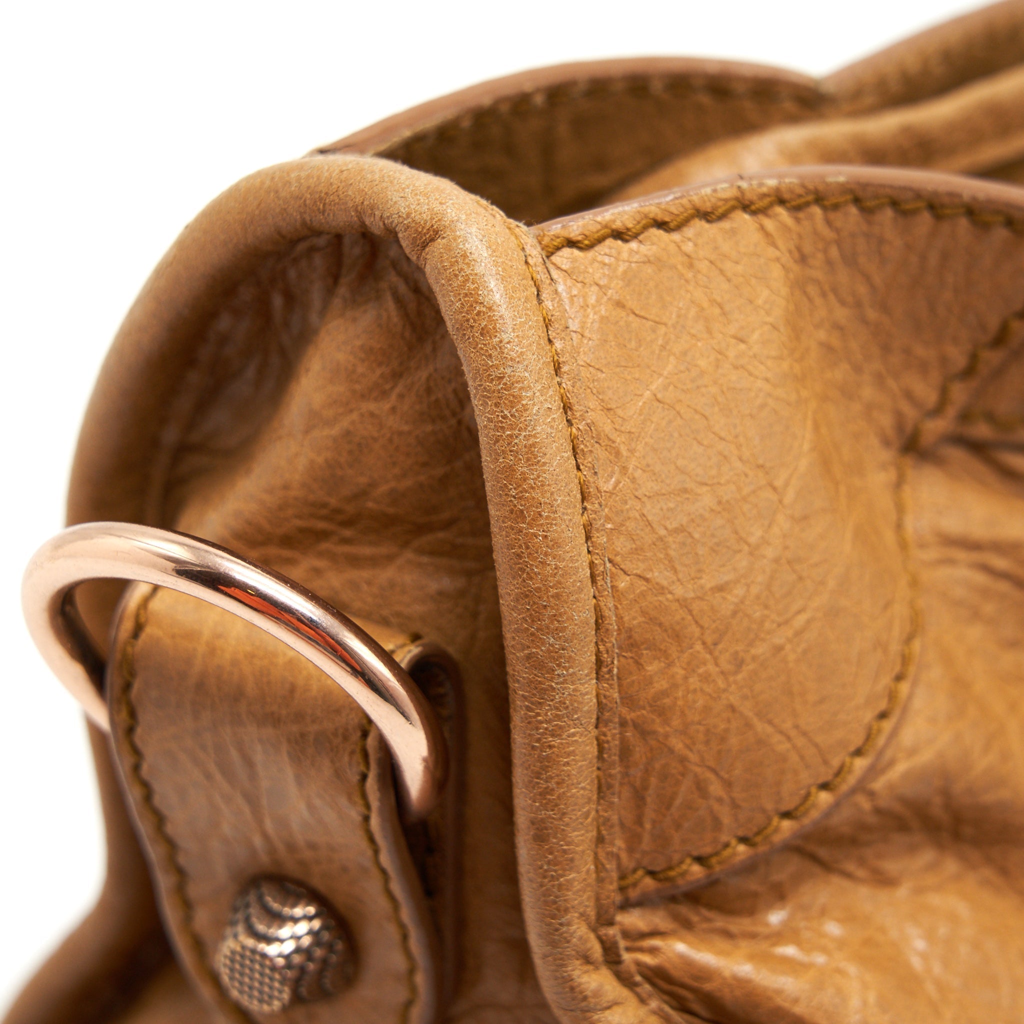 BALENCIANGA GIANT CITY BAG LIGHT CARAMEL