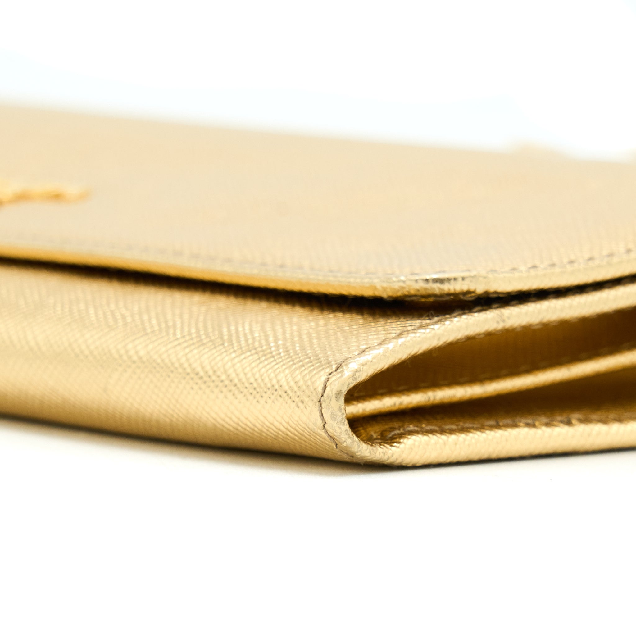 PRADA MINI WALLET ON CHAIN GOLD GHW
