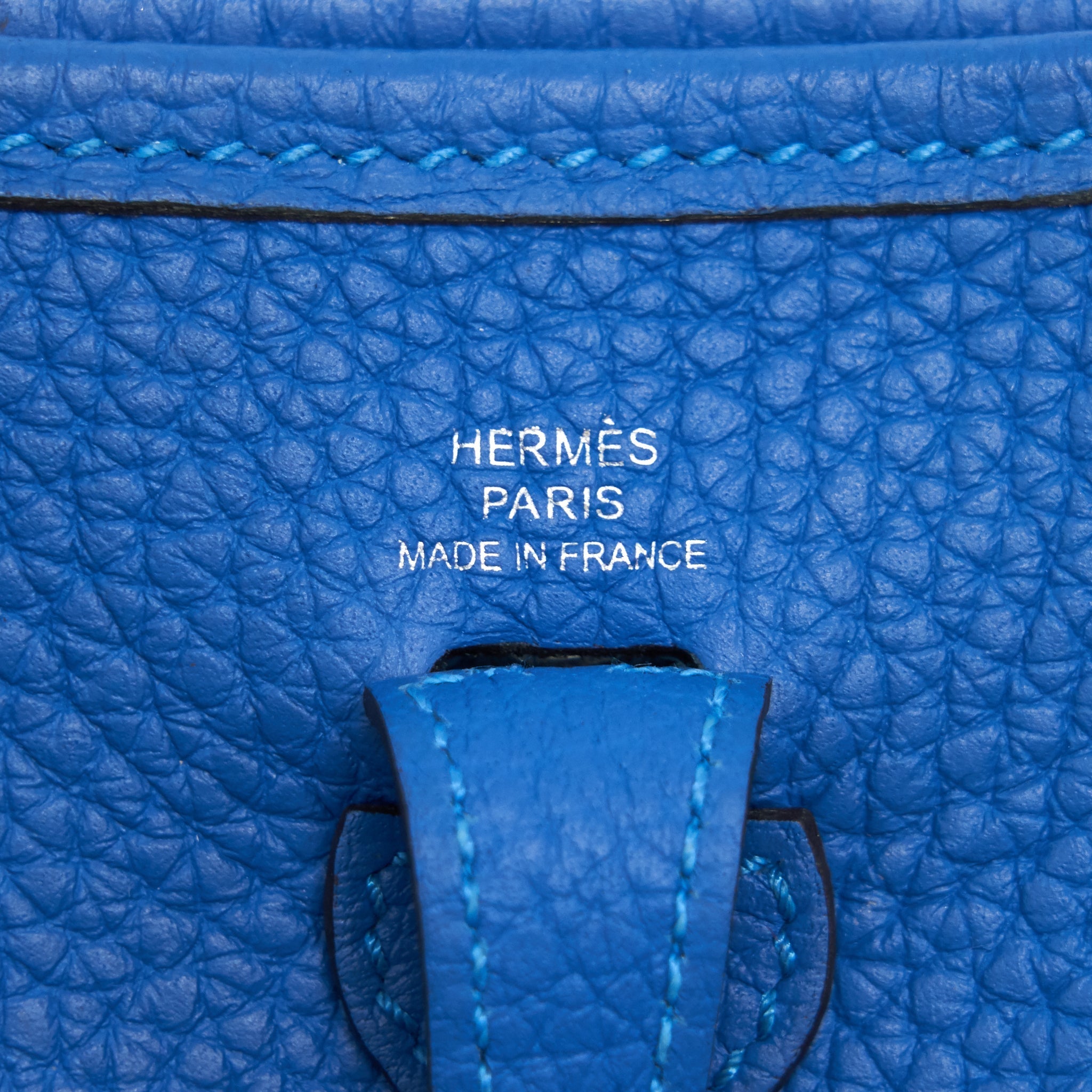 HERMES MINI EVELYNE MYKONOS/ BLANC
