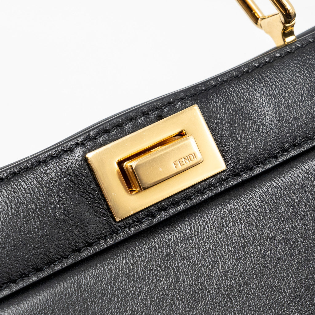 FENDI PEEKABOO ISEEU PETIT LAMBSKIN BLACK GHW