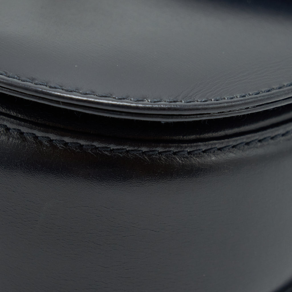 GUCCI VINTAGE BAMBOO SMALL TOP HANDLE BAG BLACK