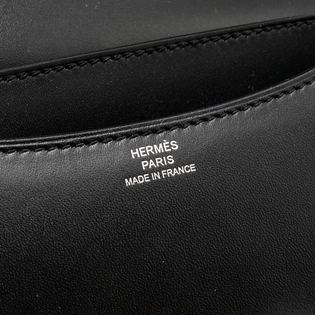 HERMES MINI CONSTANCE STUDIO DISCO LIMITED MONSIEUR LEATHER BLACK SHW