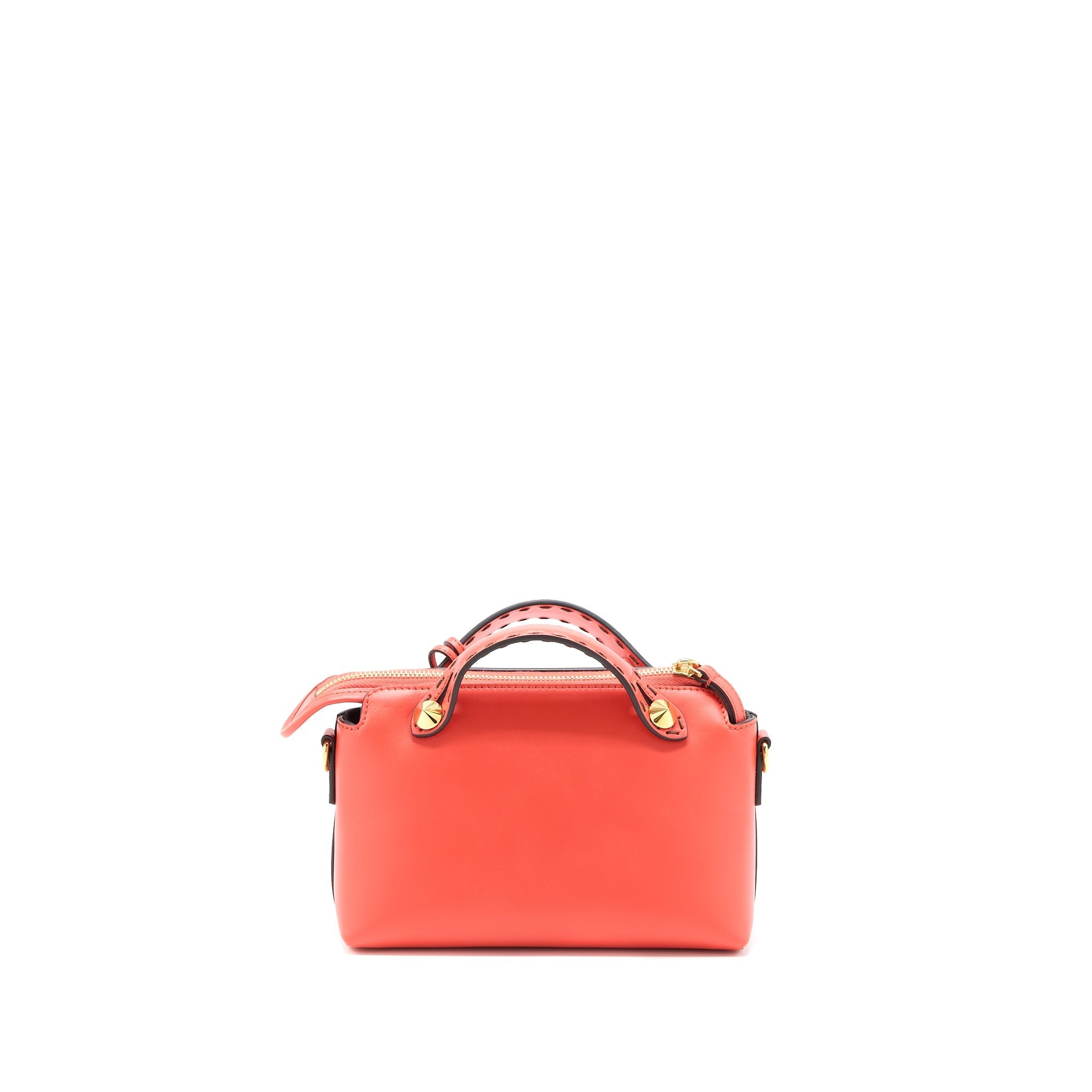 FENDI BY THE WAY MINI CALFSKIN RED/ORANGE GHW