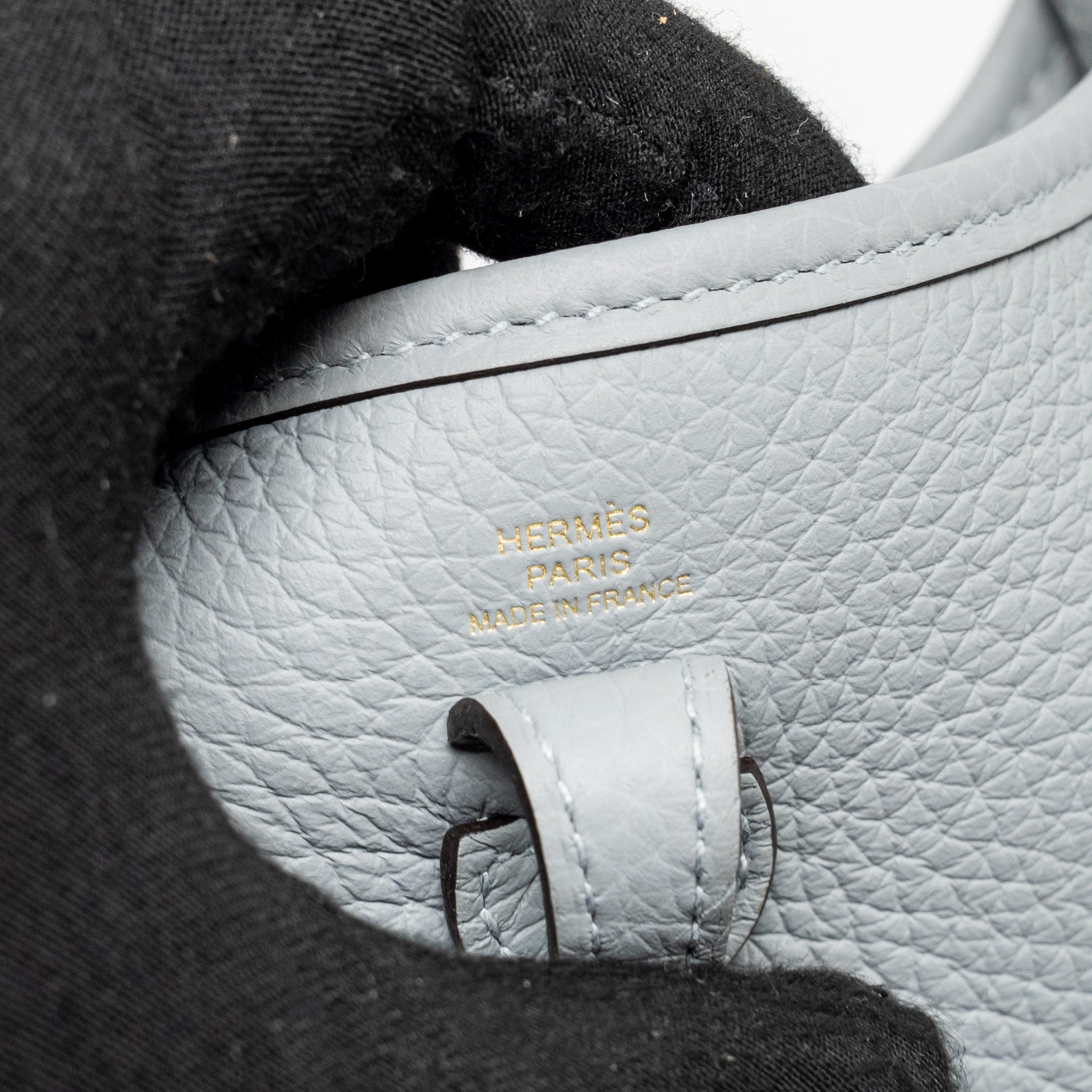 HERMES MINI EVELYNE CLEMENCE GRIS PANTIN LGHW