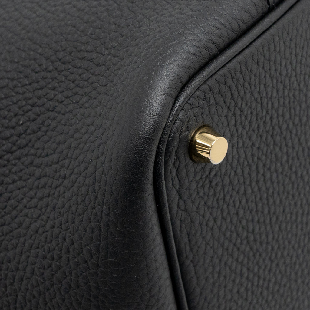 HERMES PICOTIN 18 TOUCH LOCK BAG CLEMENCE/ALLIGATOR MISSISSIPPIENSIS MAT BLACK GHW