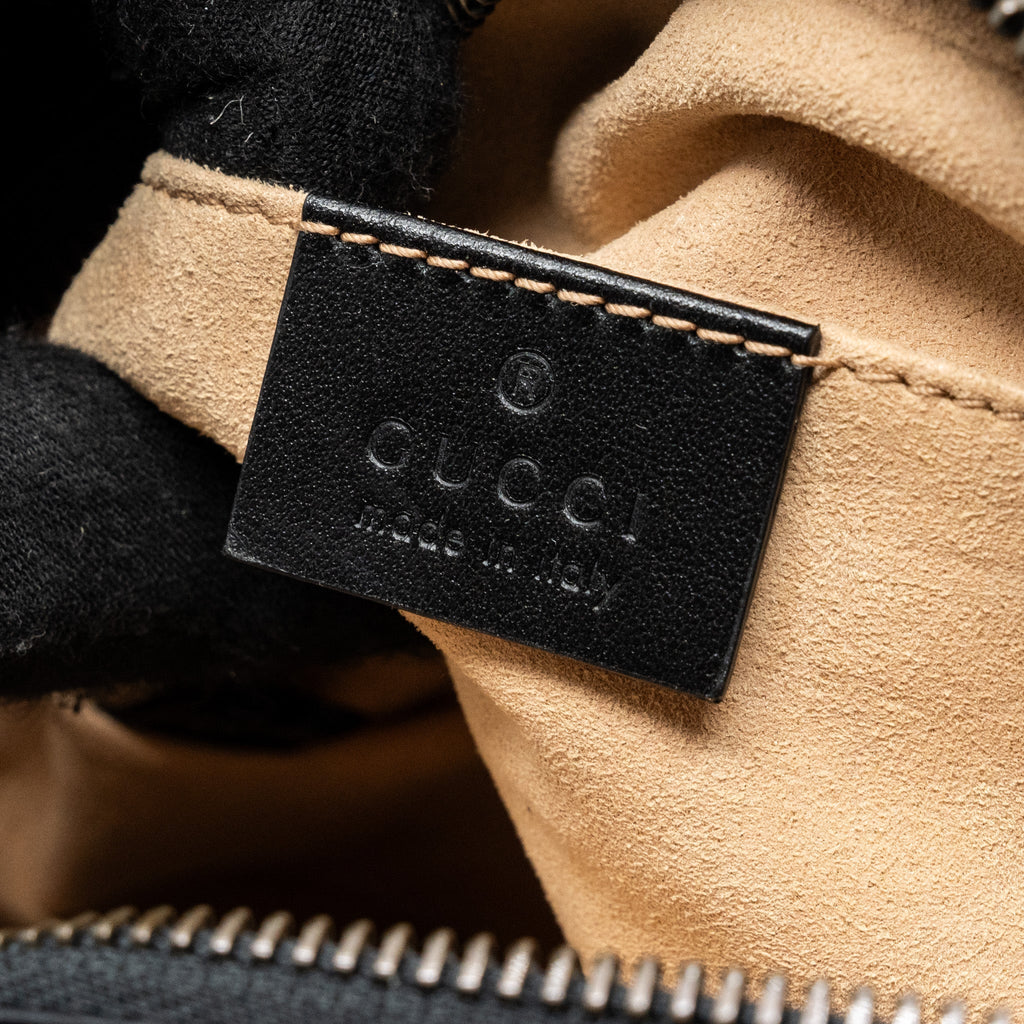 GUCCI GG MARMONT MATELASSE MINI BAG CALFSKIN BLACK GHW