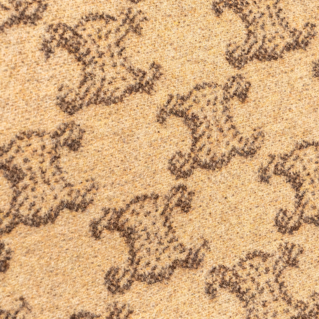 CELINE LARGE CABAS THAIS TRIOMPHE PRINTED WOOL/CALFSKIN WOOL/CALFSKIN BROWN