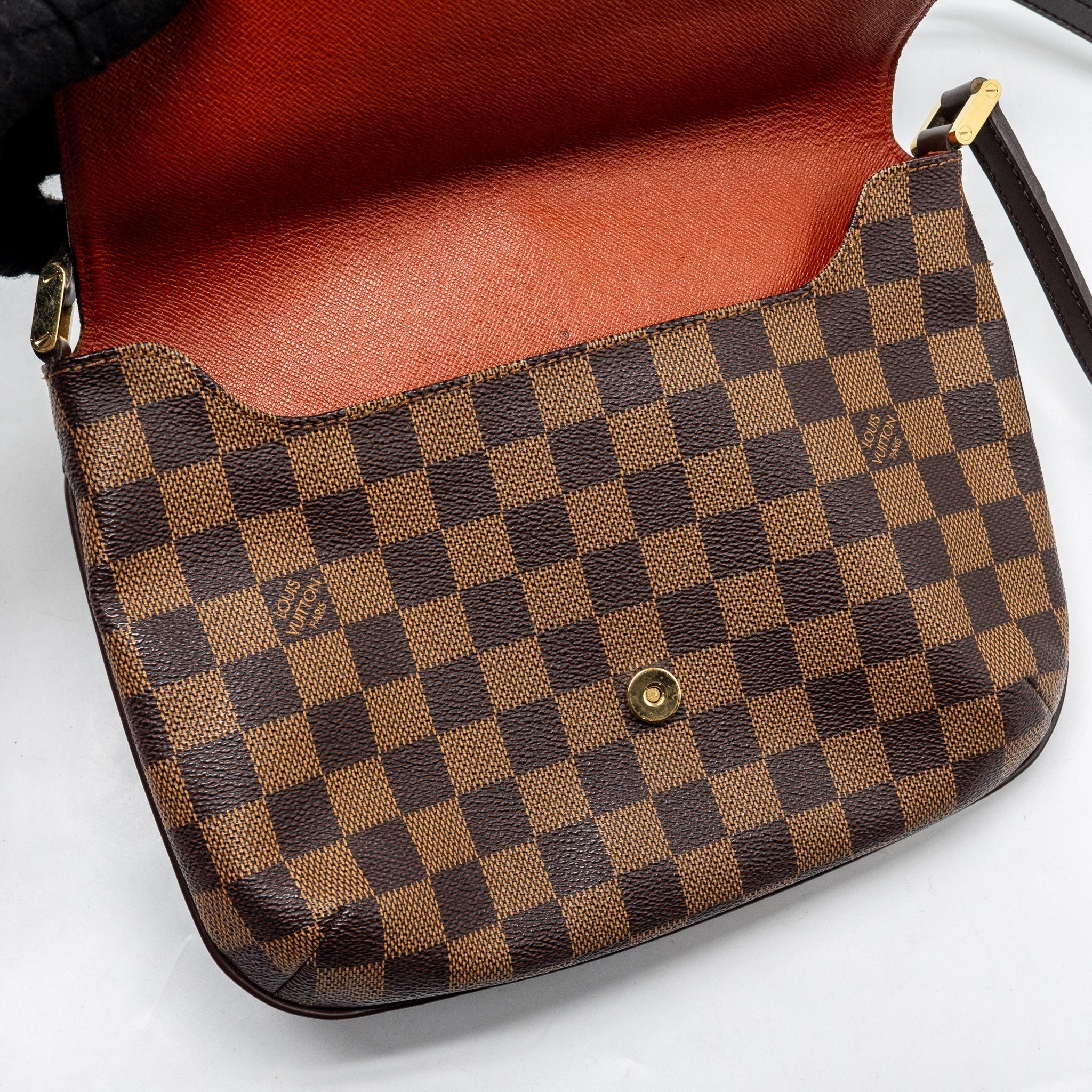 LOUIS VUITTON VINTAGE MUSETTE TANGO DAMIER EBENE CANVAS GHW