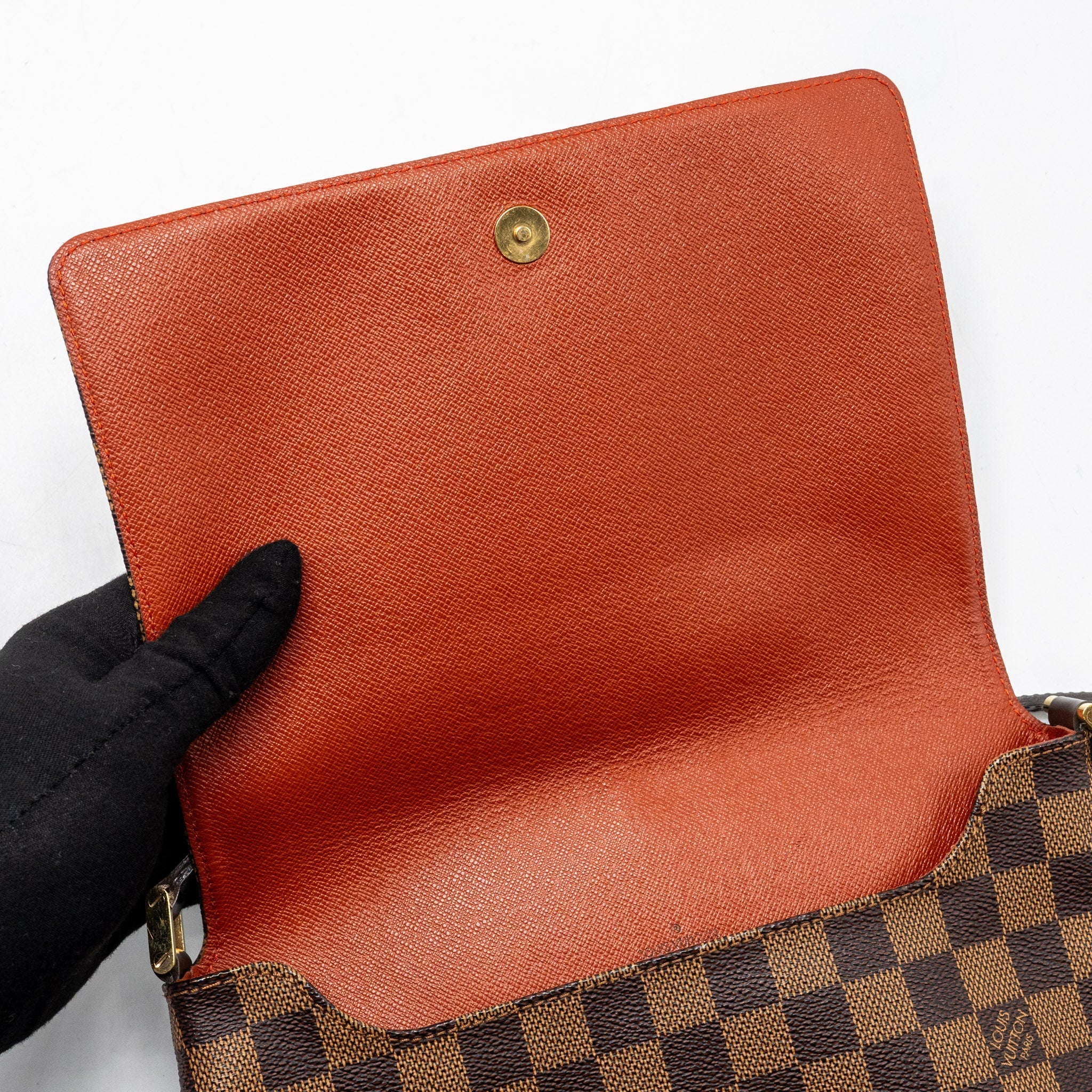 LOUIS VUITTON VINTAGE MUSETTE TANGO DAMIER EBENE CANVAS GHW