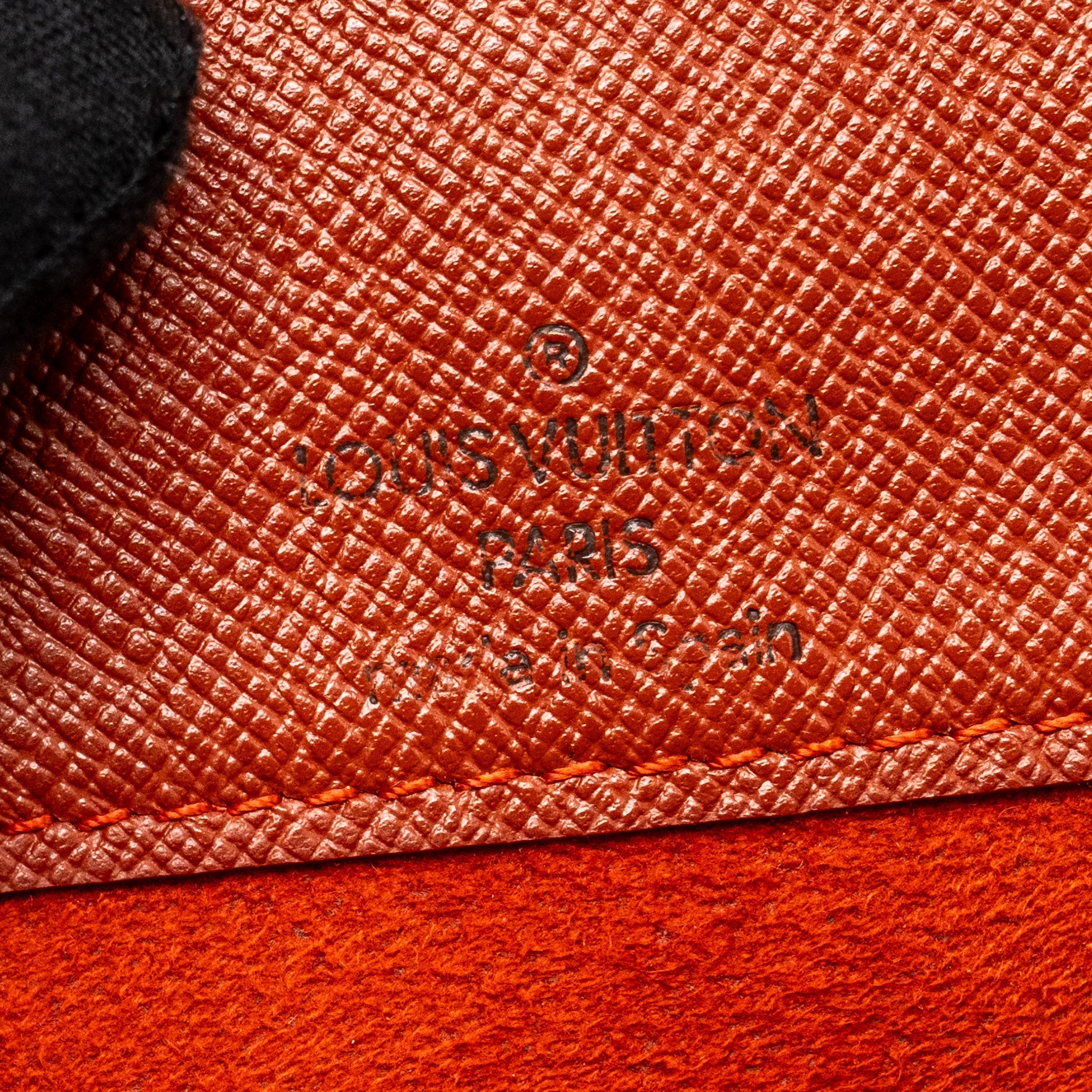 LOUIS VUITTON VINTAGE MUSETTE TANGO DAMIER EBENE CANVAS GHW