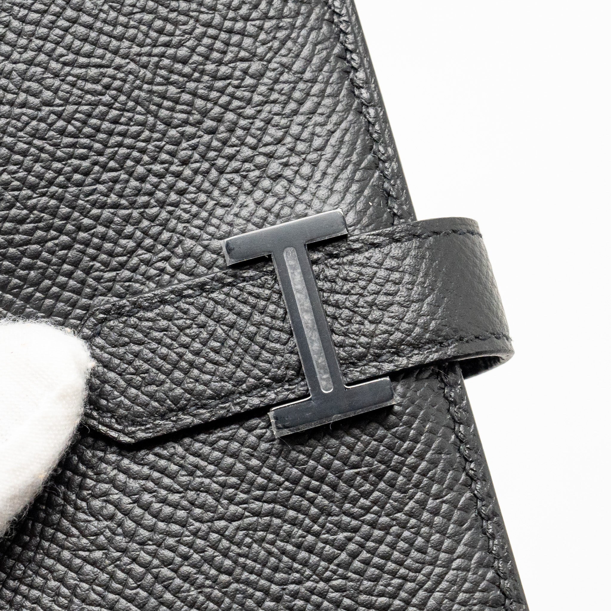 HERMES BEARN COMPACT WALLET EPSOM SO BLACK