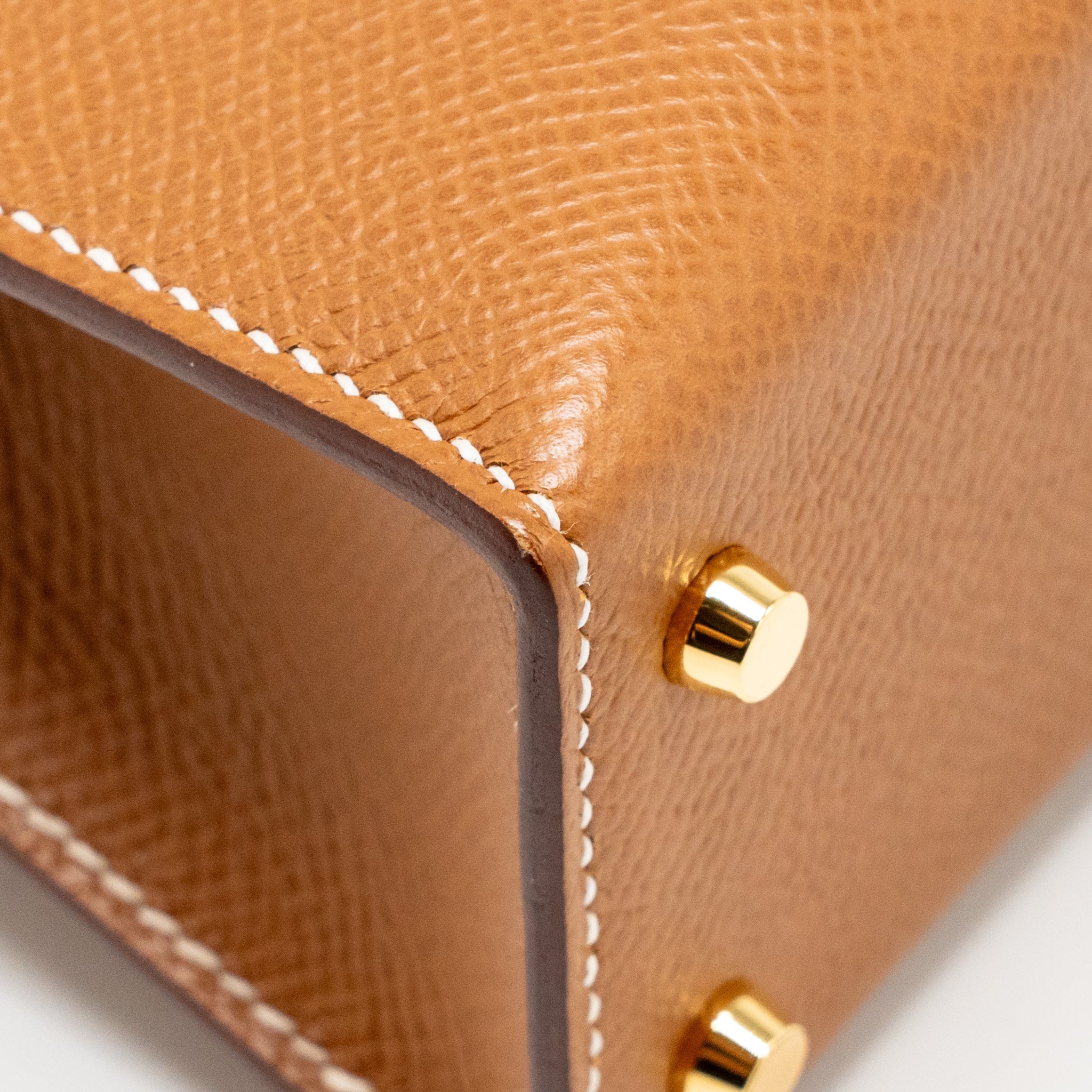 HERMES MINI KELLY II EPSOM GOLD GHW