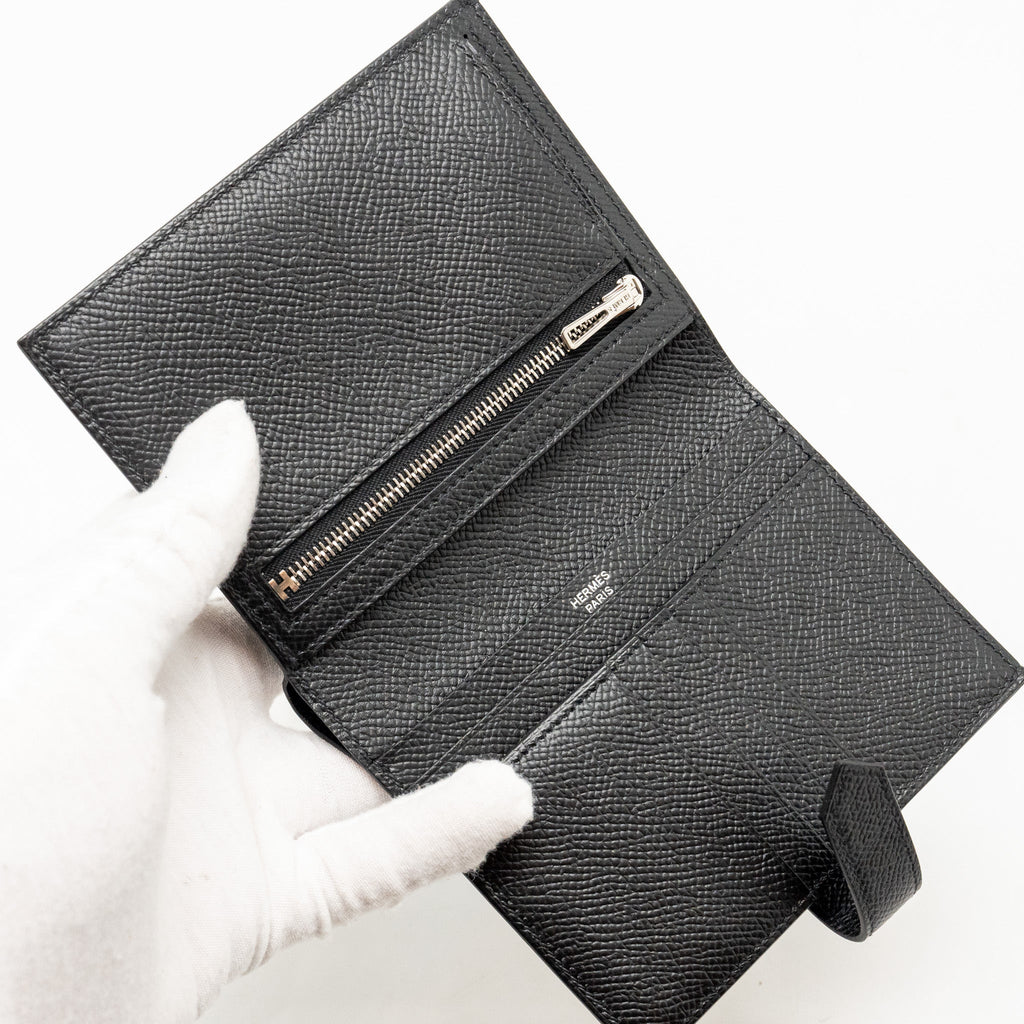HERMES BEARN COMPACT WALLET EPSOM SO BLACK