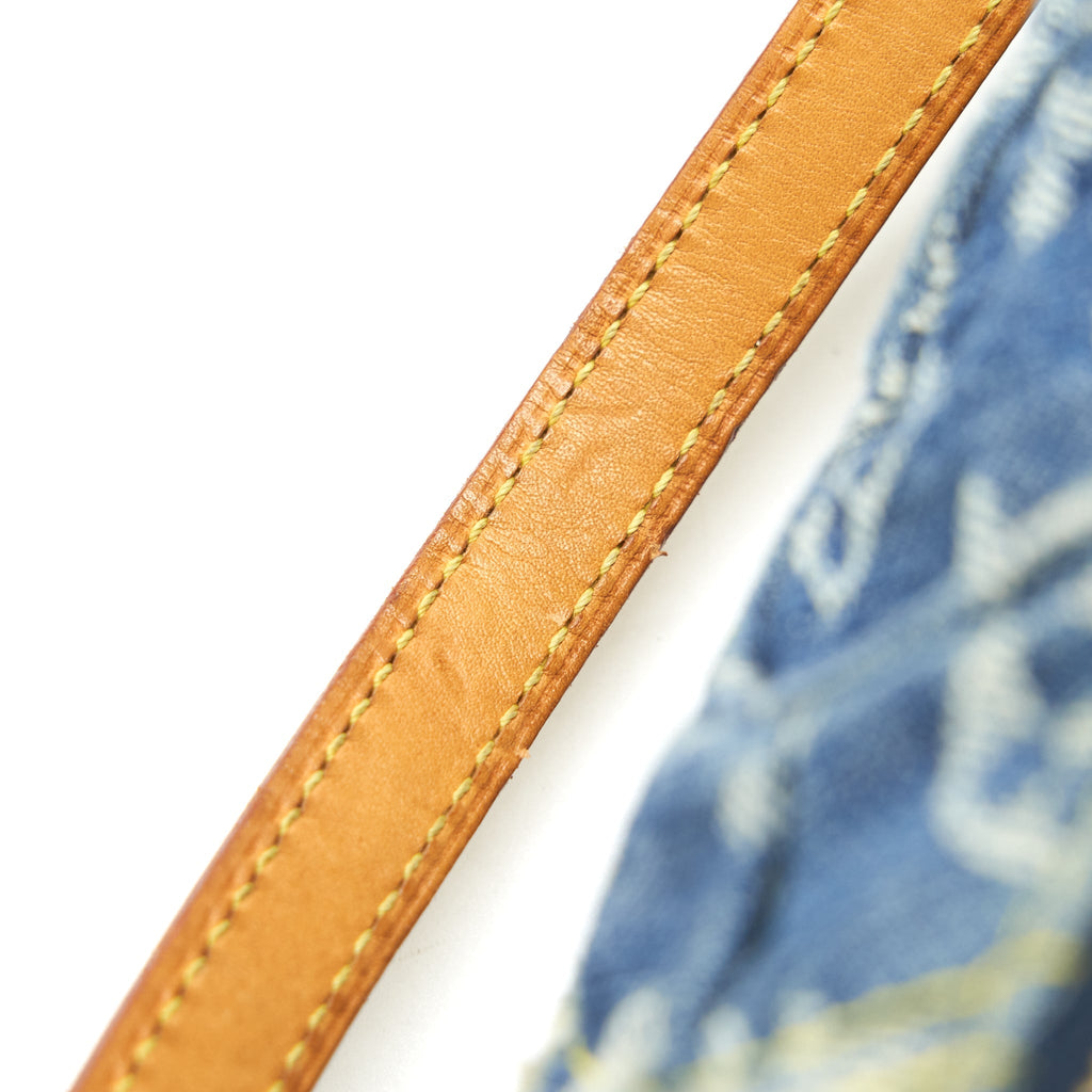 LOUIS VUITTON VINTAGE DENIM SHOULDER BAG MULTICOLOUR