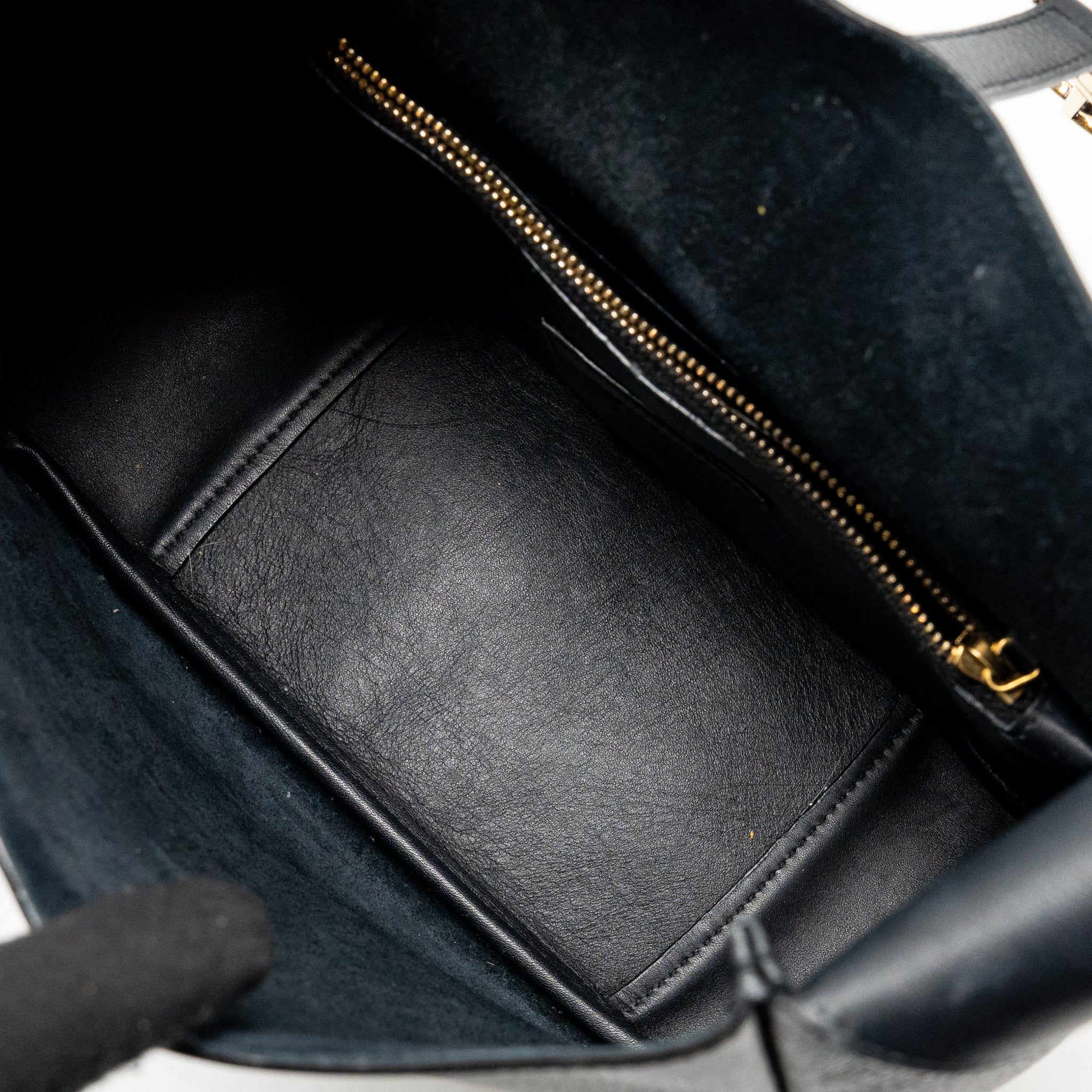 SAINT LAURENT LE 5 A 7 SOFT SMALL BAG CALFSKIN BLACK GHW