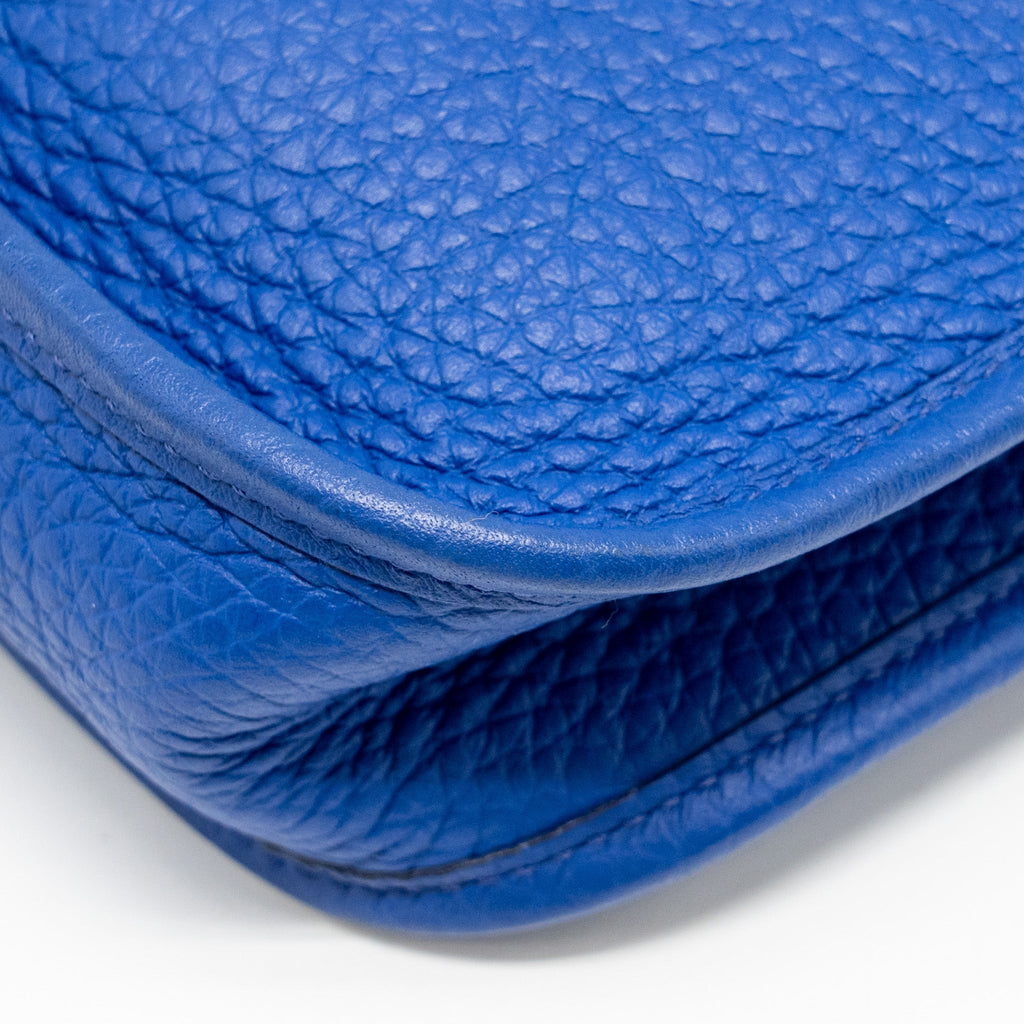 HERMES MINI EVELYNE CLEMENCE ELECTRIC BLUE SHW