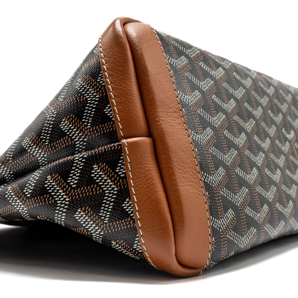 GOYARD ARTOIS PM TOTE BAG GOYARDINE CANVAS BLACK/TAN SHW