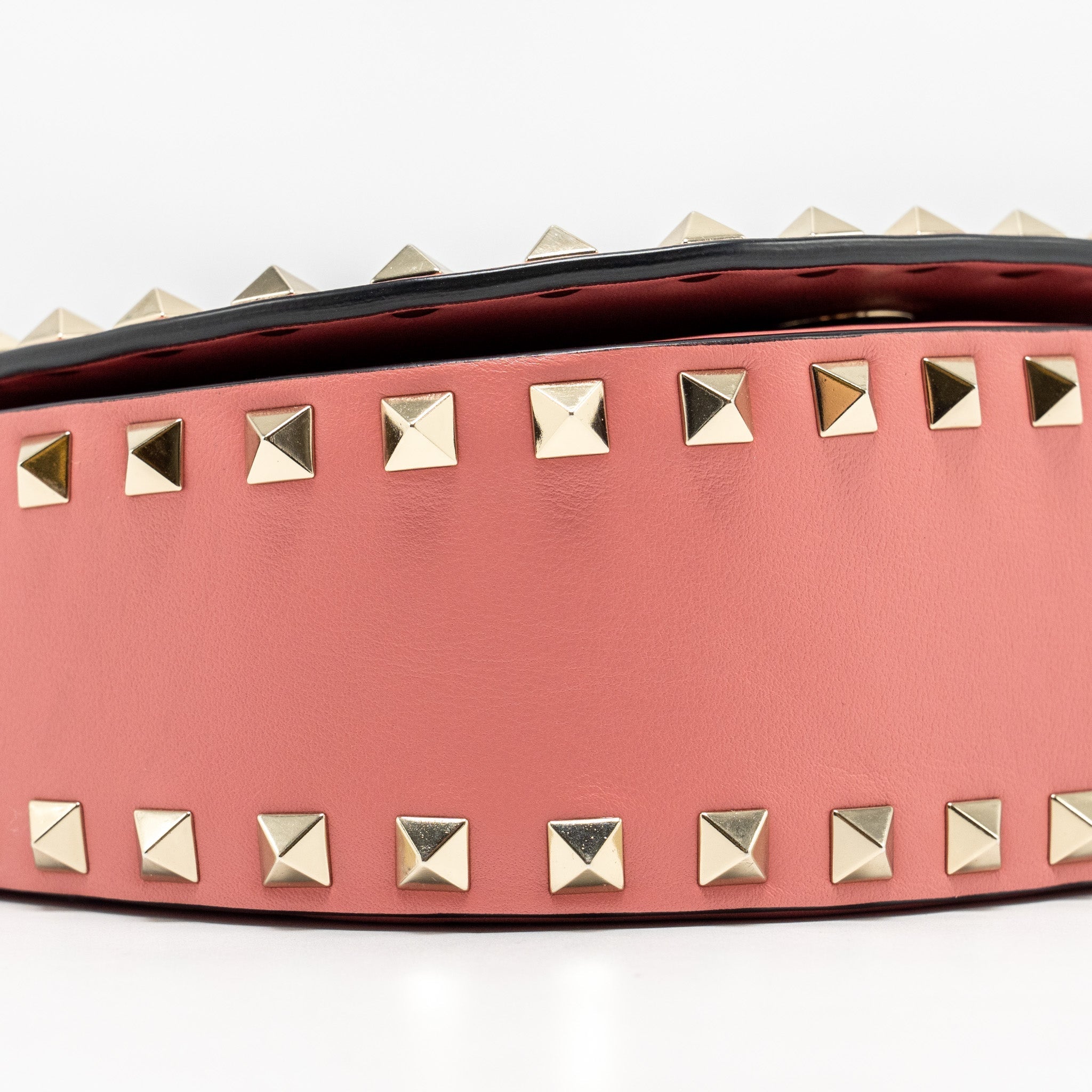 VALENTINO HALF MOON FLAP BAG CALFSKIN PINK LGHW