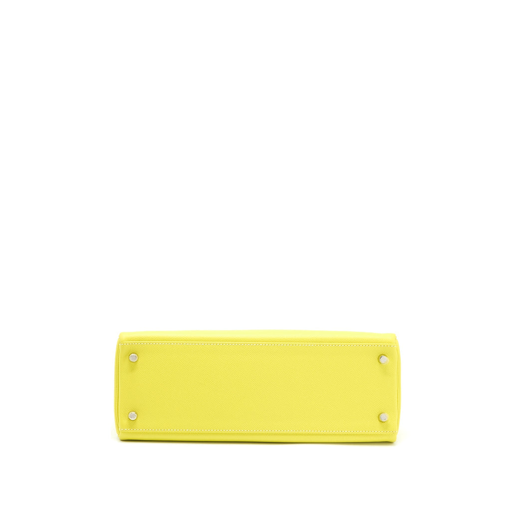 HERMES KELLY 32 EPSOM LIME/GRIS PERLE SHW
