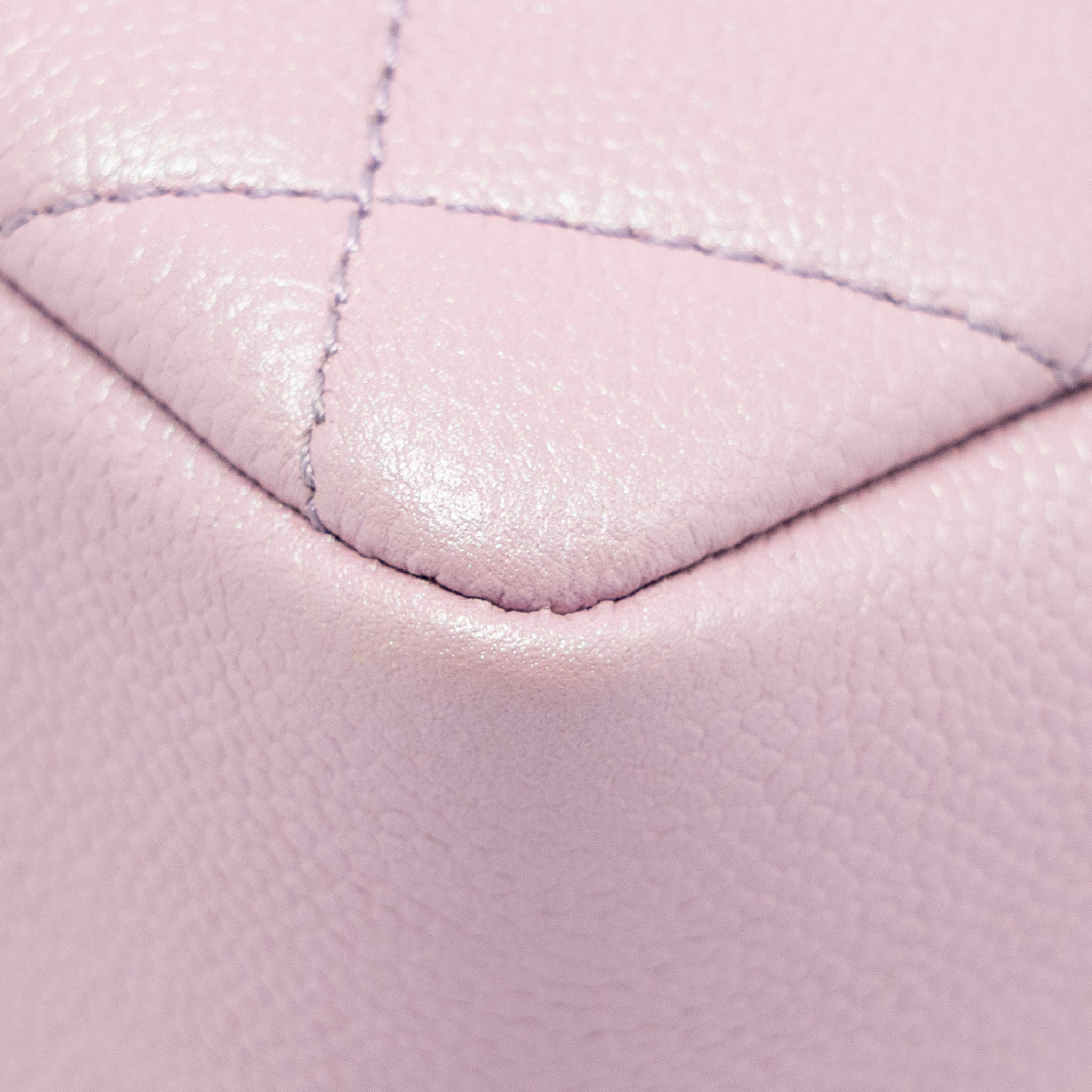 CHANEL 21K MY PERFECT MINI FLAP BAG CAVIAR IRIDESCENT PINK GHW (MICROCHIP)