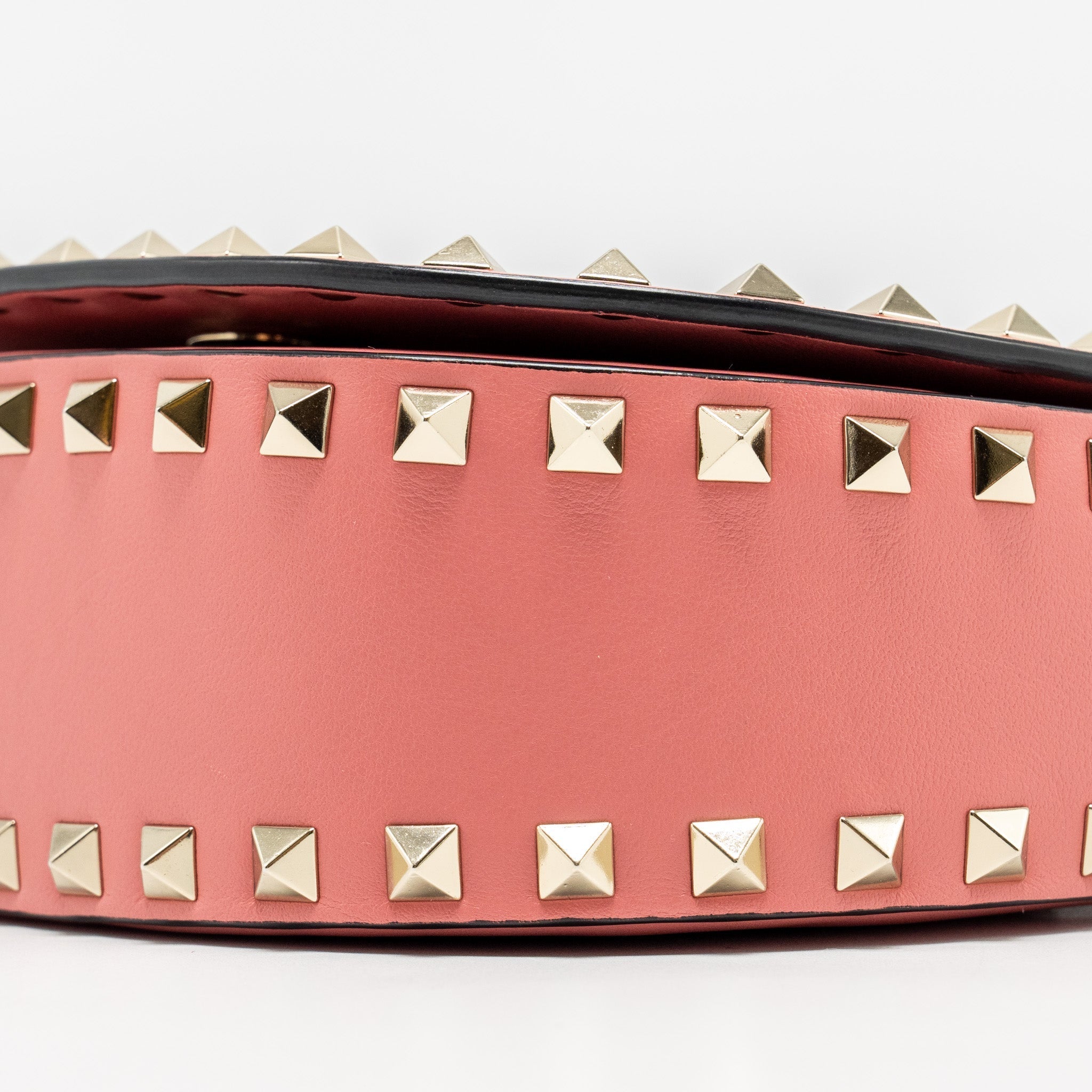 VALENTINO HALF MOON FLAP BAG CALFSKIN PINK LGHW