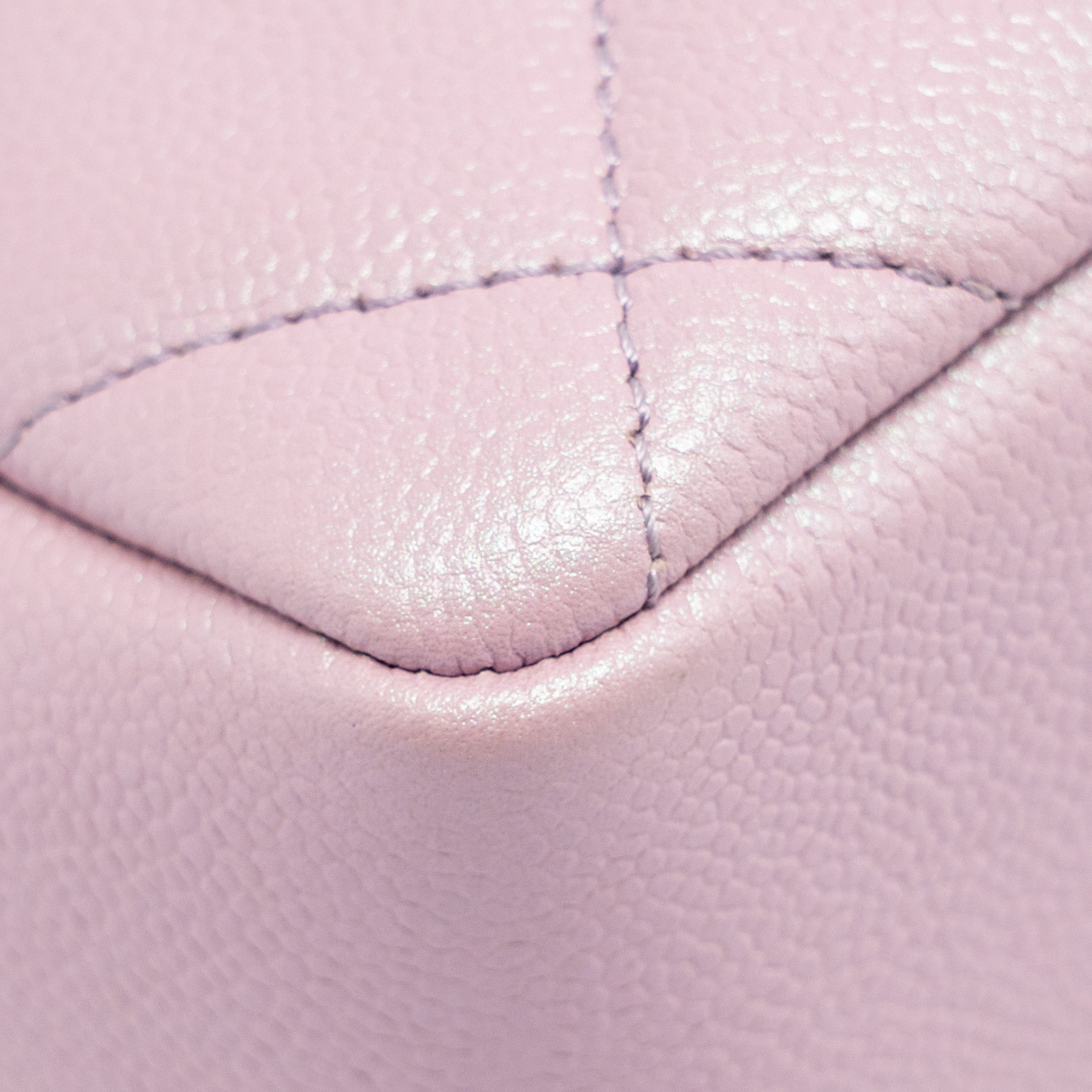 CHANEL 21K MY PERFECT MINI FLAP BAG CAVIAR IRIDESCENT PINK GHW (MICROCHIP)