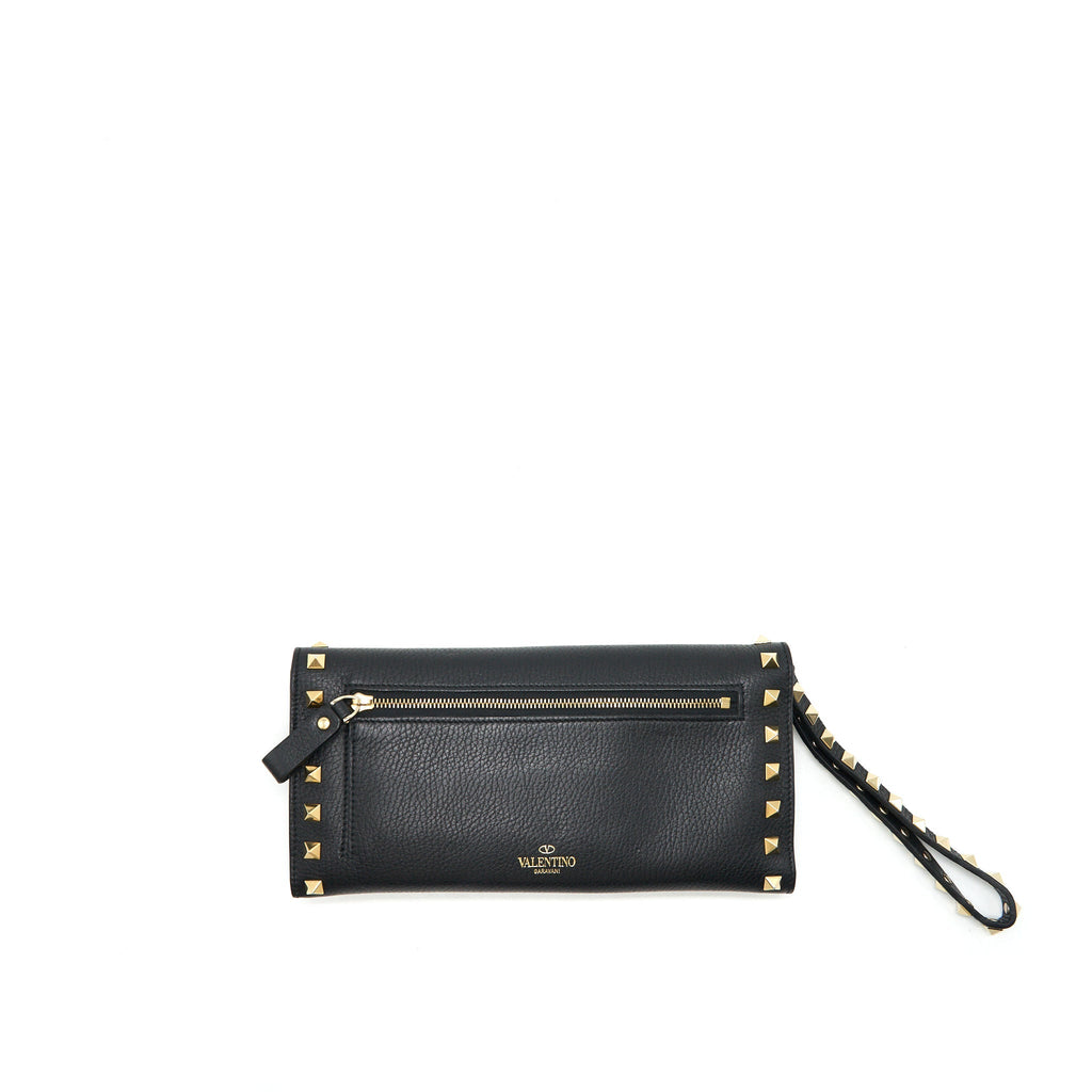 VALENTINO ROCKSTUD LONG WALLET BLACK