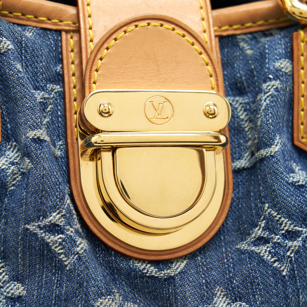LOUIS VUITTON VINTAGE DANIM MINI HANDLE BAG