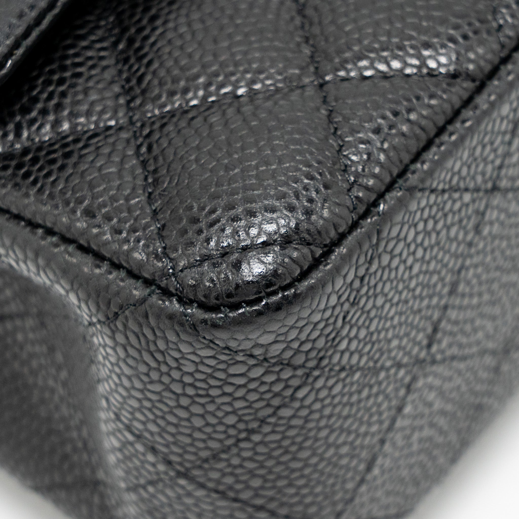 CHANEL MINI RECTANGULAR FLAP BAG CAVIAR BLACK SHW