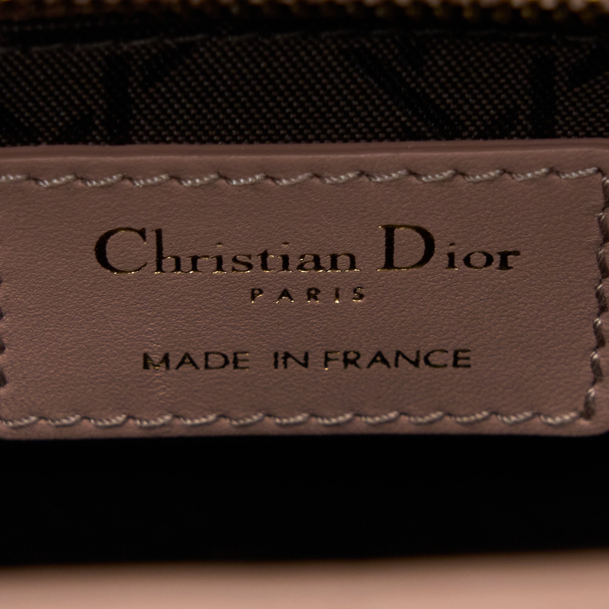 DIOR SMALL LADY DIOR LAMBSKIN LIGHT PINK LGHW