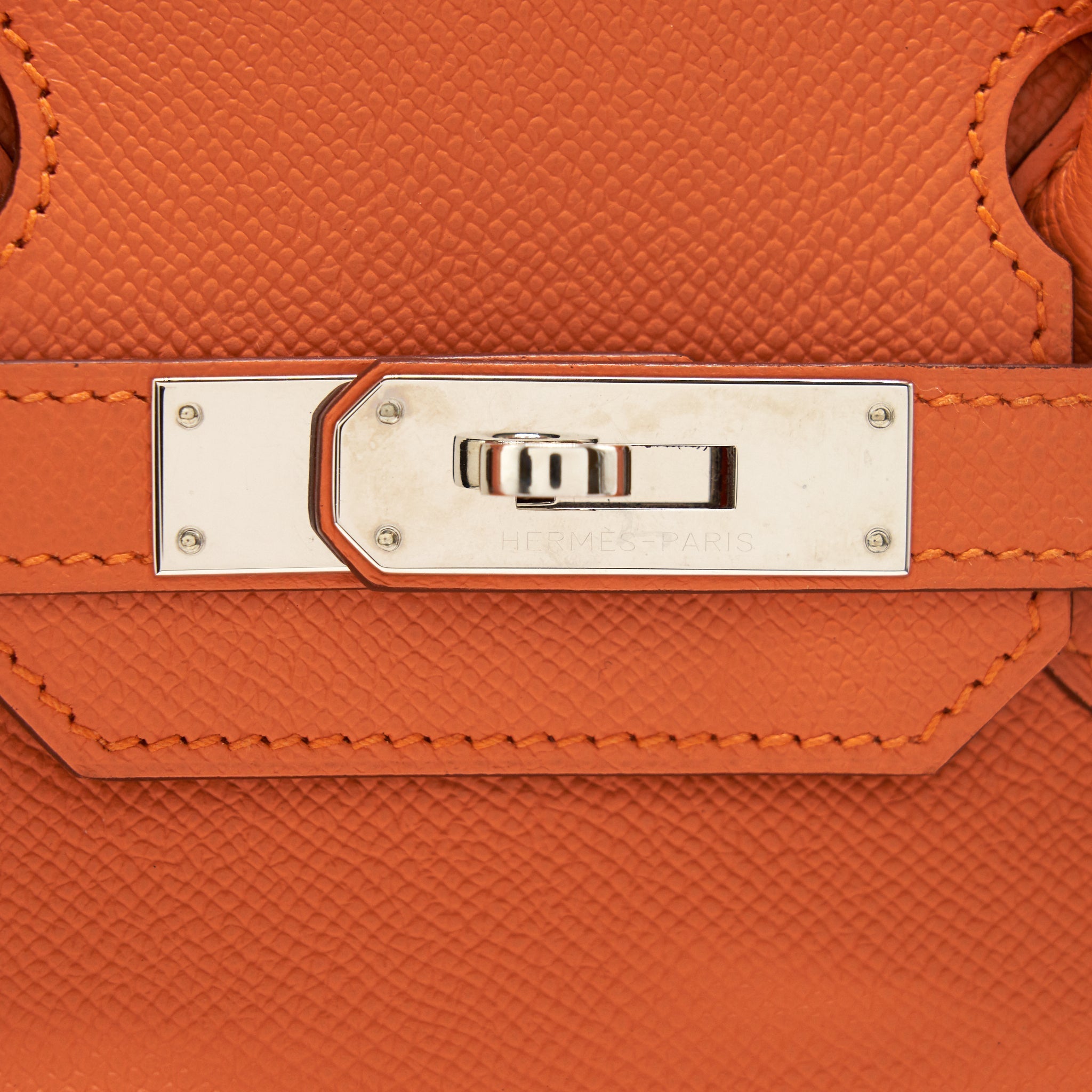 HERMES BIRKIN 30 EPSOM ORANGE SHW