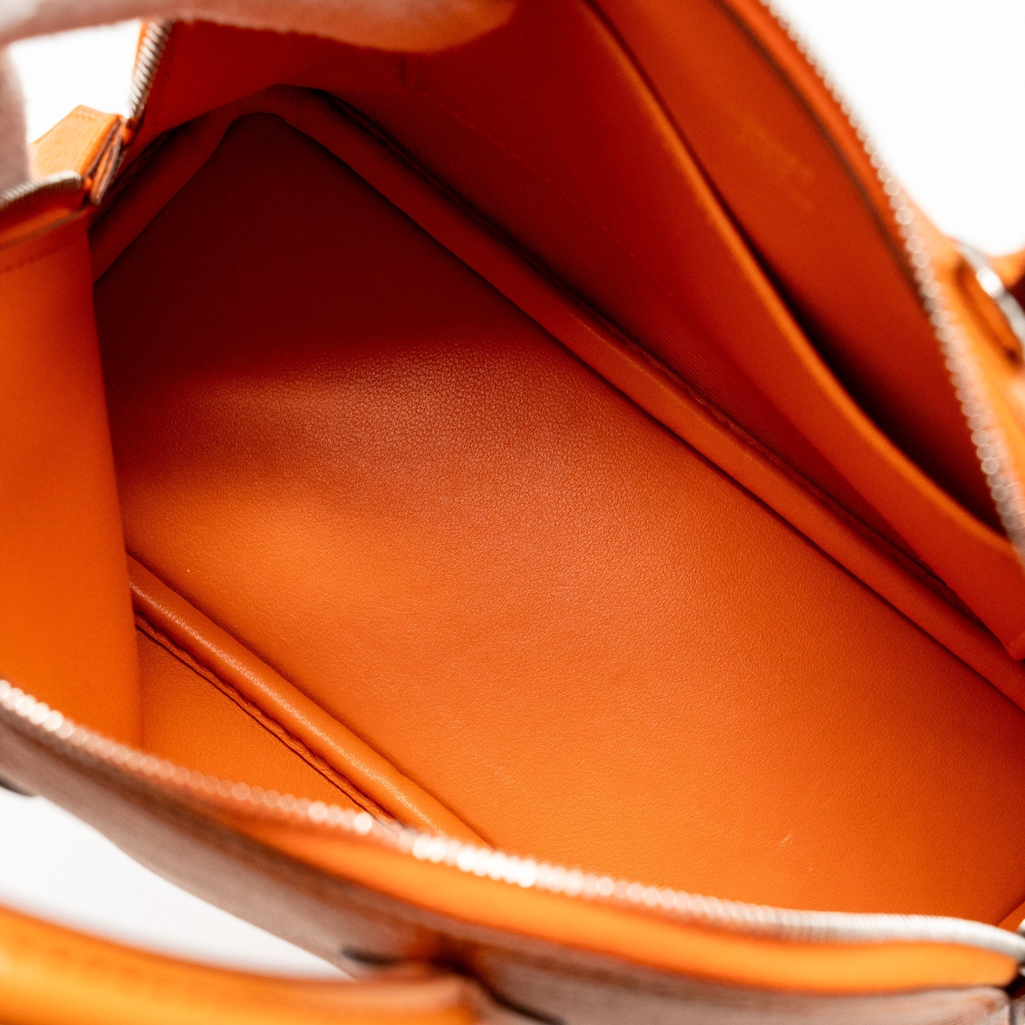 HERMES MINI BOLIDE CHÈVRE MYSORE ORANGE SHW