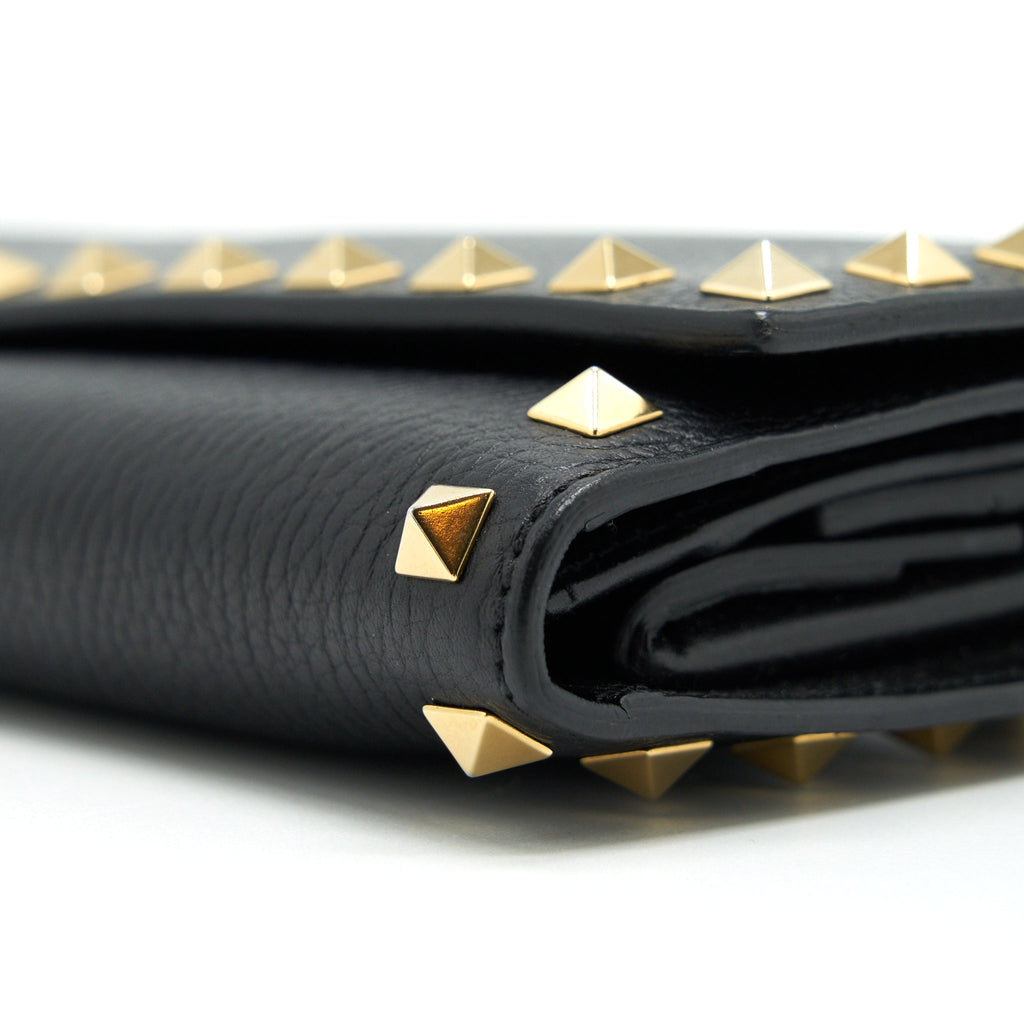 VALENTINO ROCKSTUD LONG WALLET BLACK