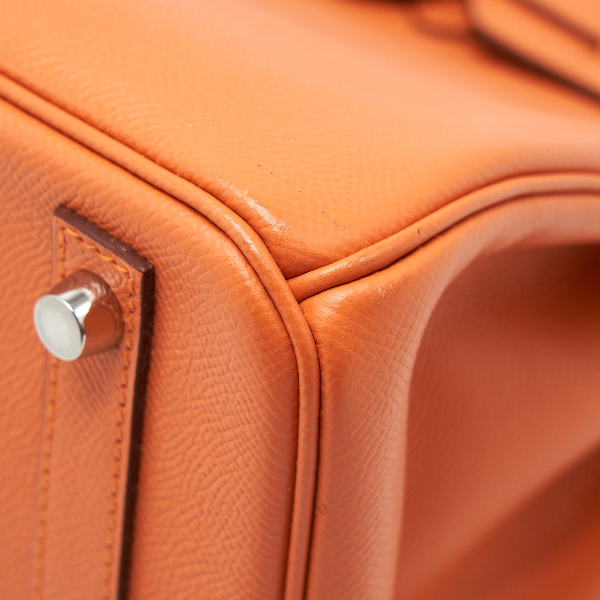 HERMES BIRKIN 30 EPSOM ORANGE SHW