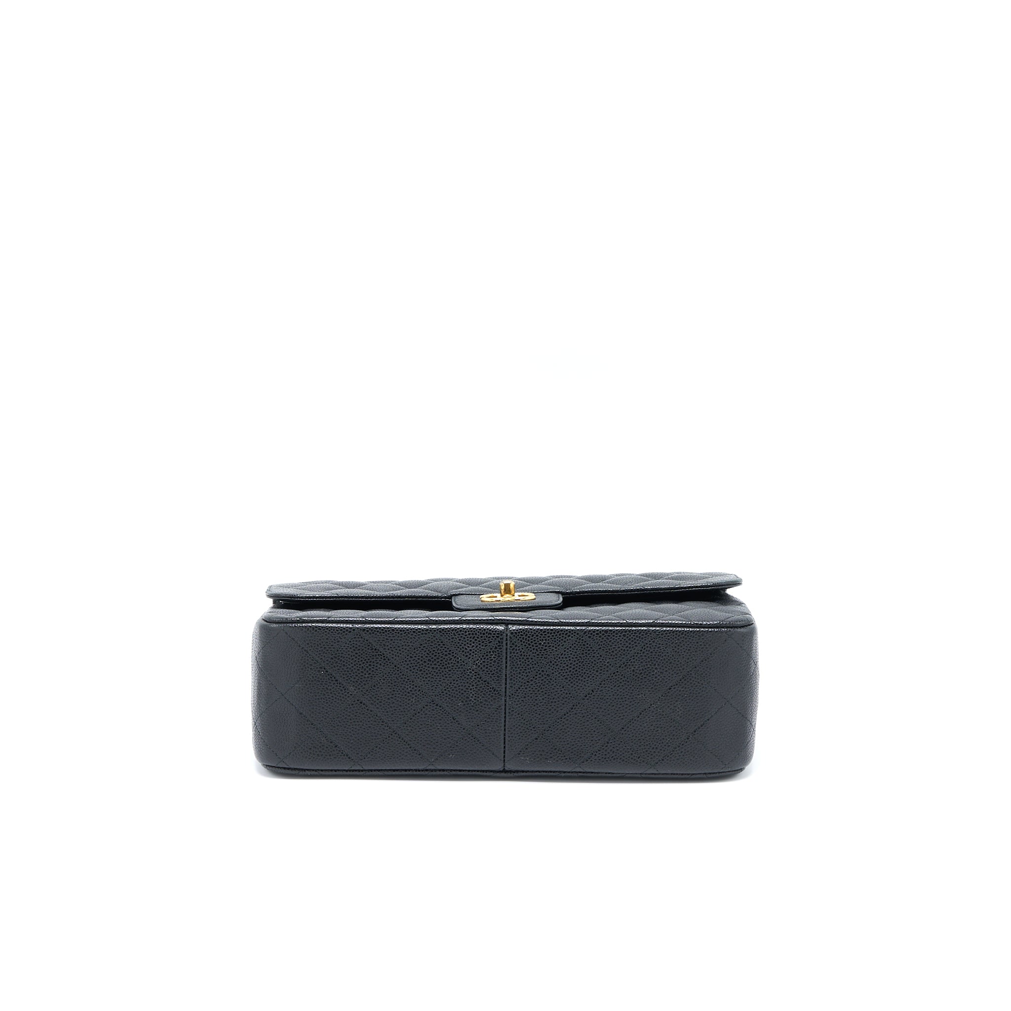 CHANEL JUMBO CLASSIC DOUBLE FLAP BAG CAVIAR BLACK GHW