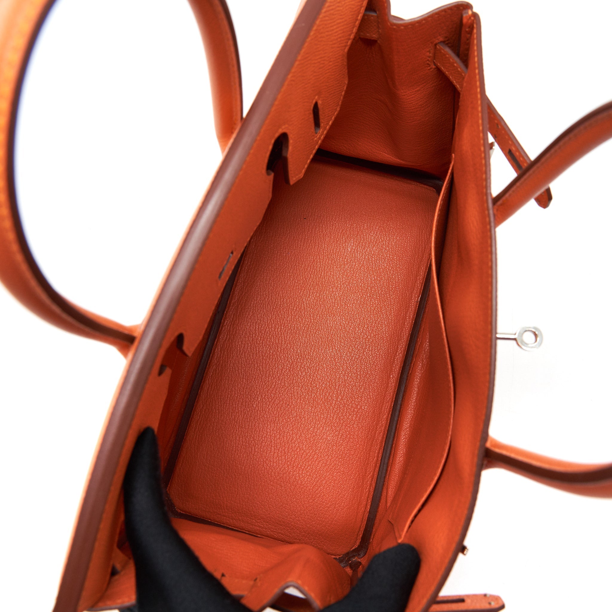 HERMES BIRKIN 30 EPSOM ORANGE SHW