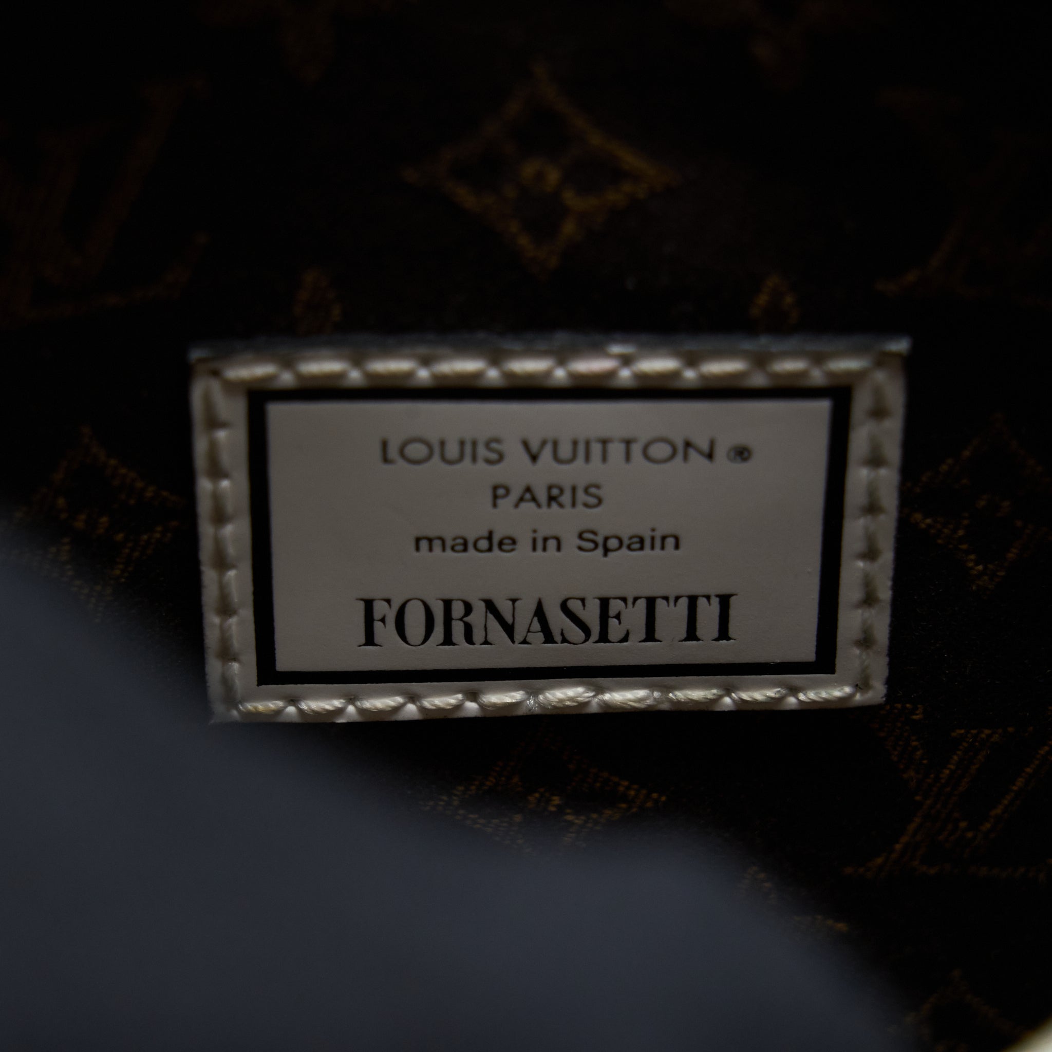 LOUIS VUITTON PETIT SAC PLAT BAG WHITE/BLACK FORNASETTI MONOGRAM CANVAS GHW