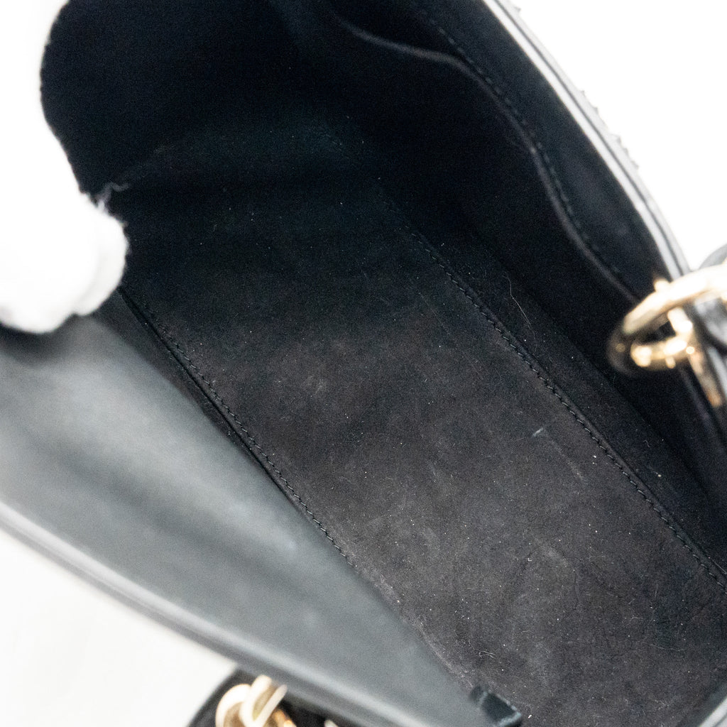 DIOR MEDIUM LADY DIOR EMBELLISHED CANNAGE LIMITED EDITION CALFSKIN BLACK LGHW