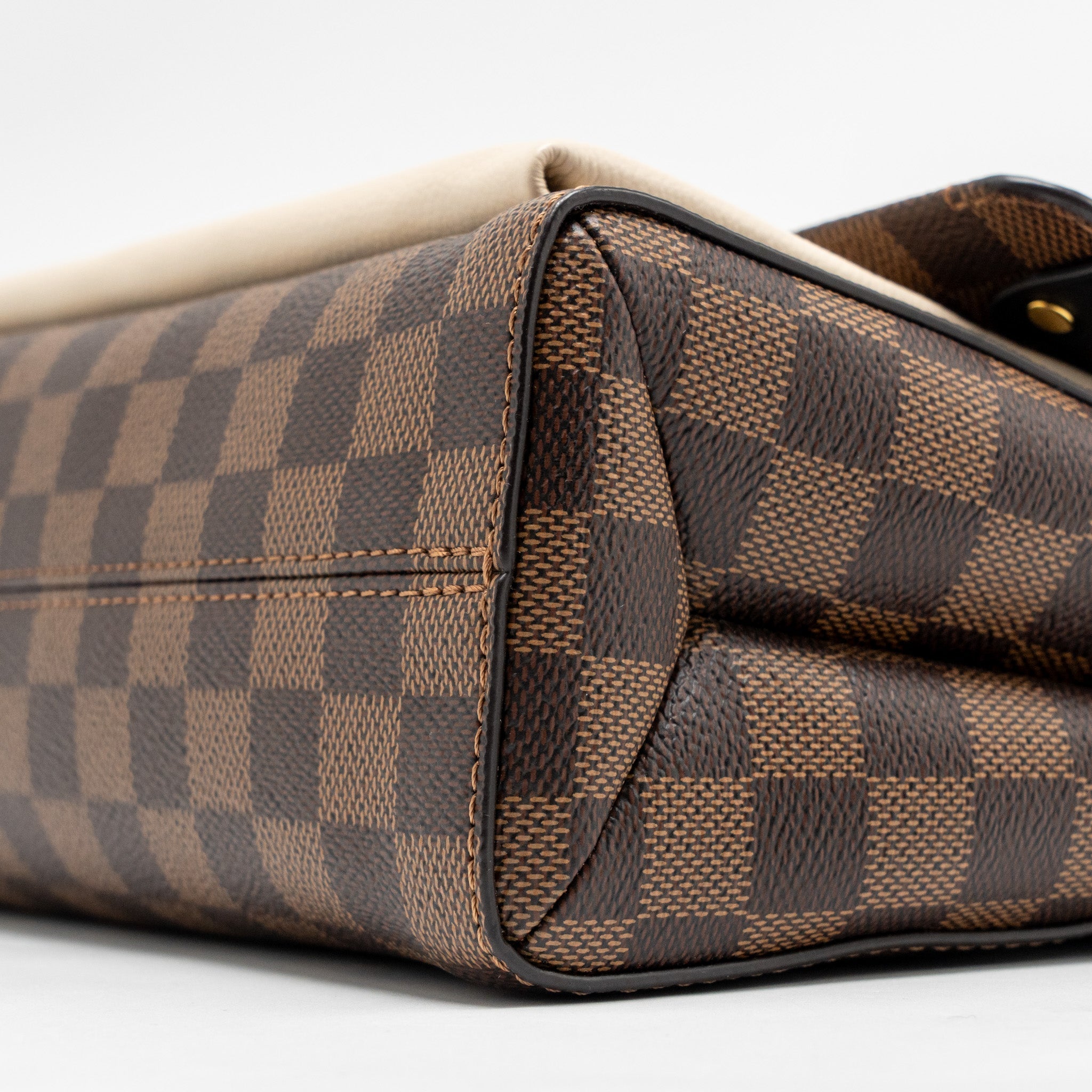 LOUIS VUITTON VAVIN PM DAMIER EBENE CANVAS CREAM WHITE GHW