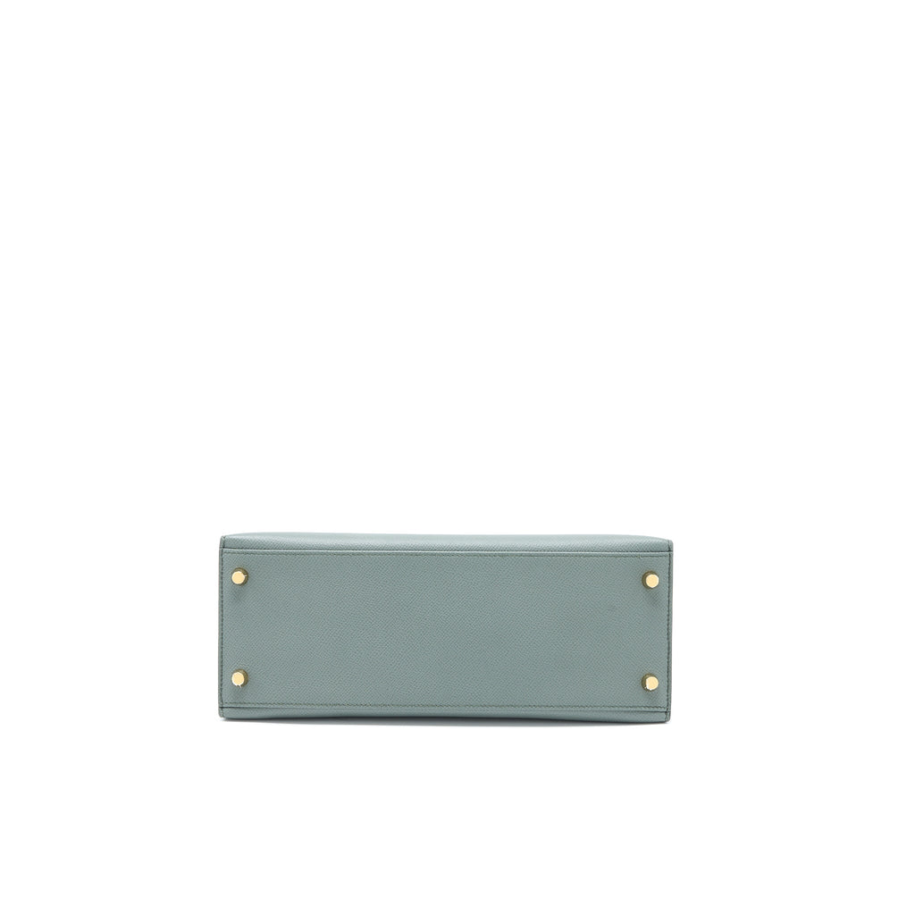 HERMES KELLY 28 EPSOM VERT AMANDE GHW