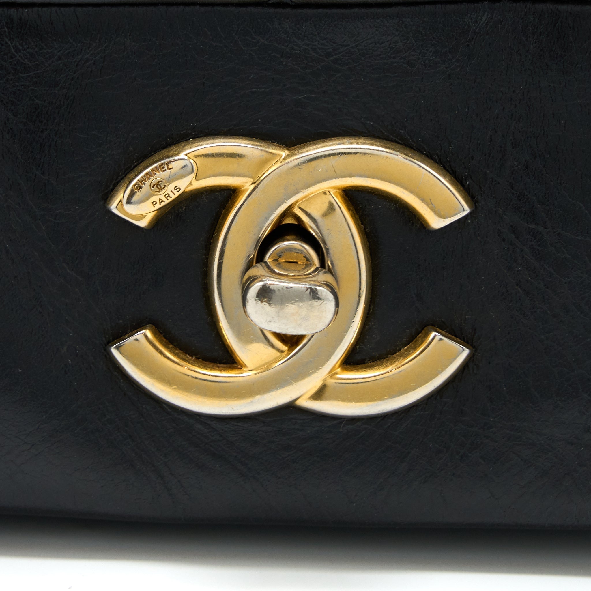 CHANEL QUILTED SEASONAL FLAP BAG BLACK GHW