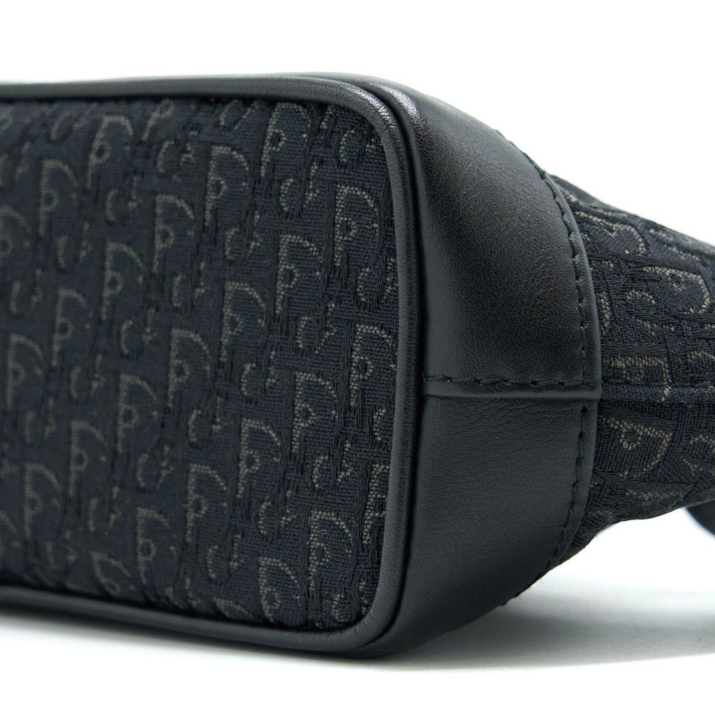 DIOR VINTAGE MINI BAG OBLIQUE CANVAS BLACK SHW