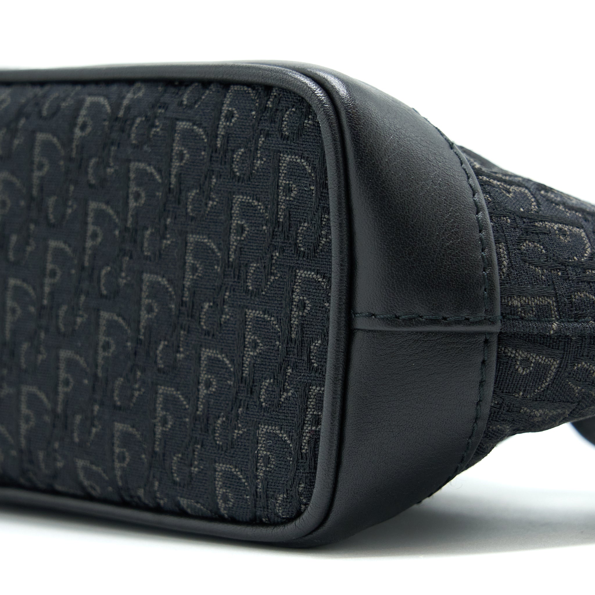 DIOR VINTAGE MINI BAG OBLIQUE CANVAS BLACK SHW