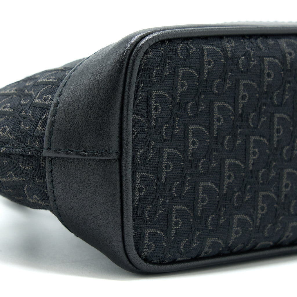 DIOR VINTAGE MINI BAG OBLIQUE CANVAS BLACK SHW
