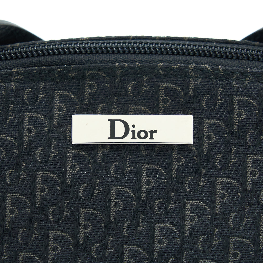 DIOR VINTAGE MINI BAG OBLIQUE CANVAS BLACK SHW