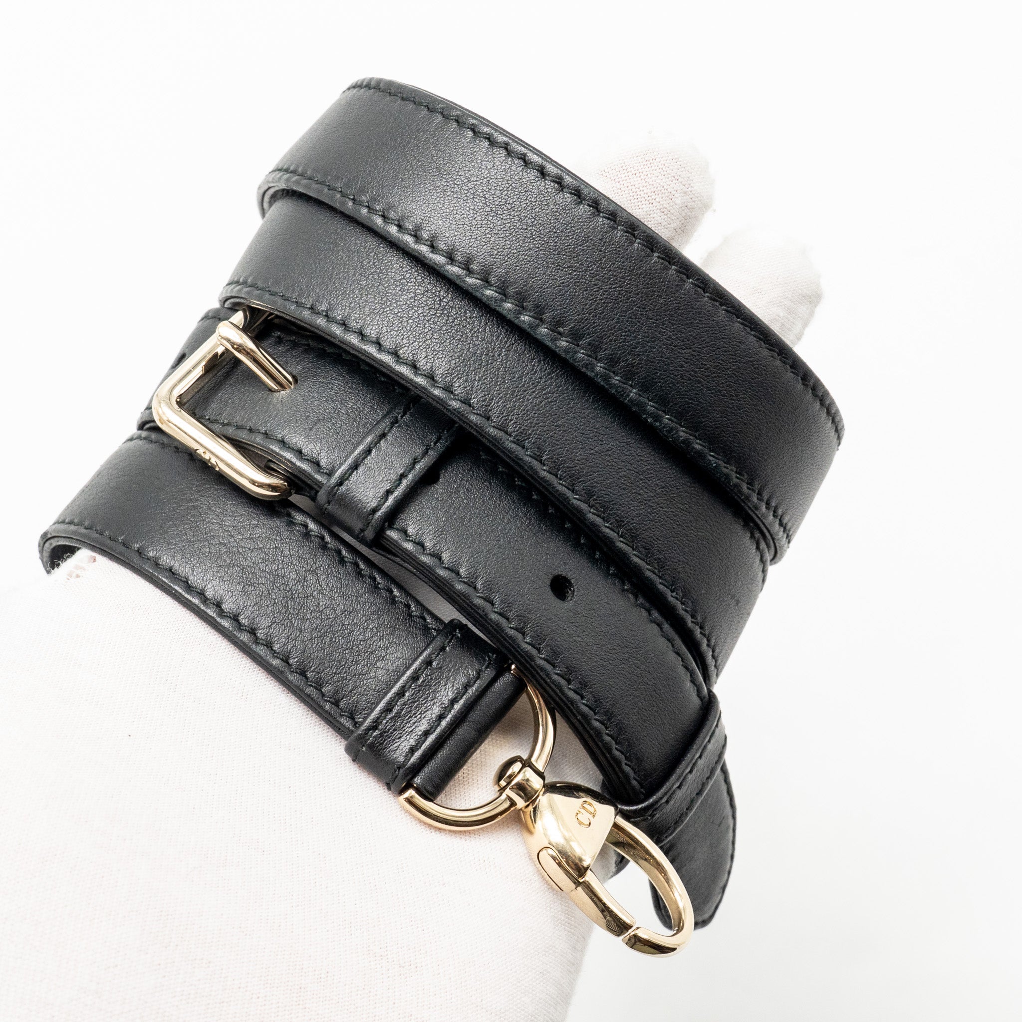 DIOR MEDIUM LADY DIOR EMBELLISHED CANNAGE LIMITED EDITION CALFSKIN BLACK LGHW